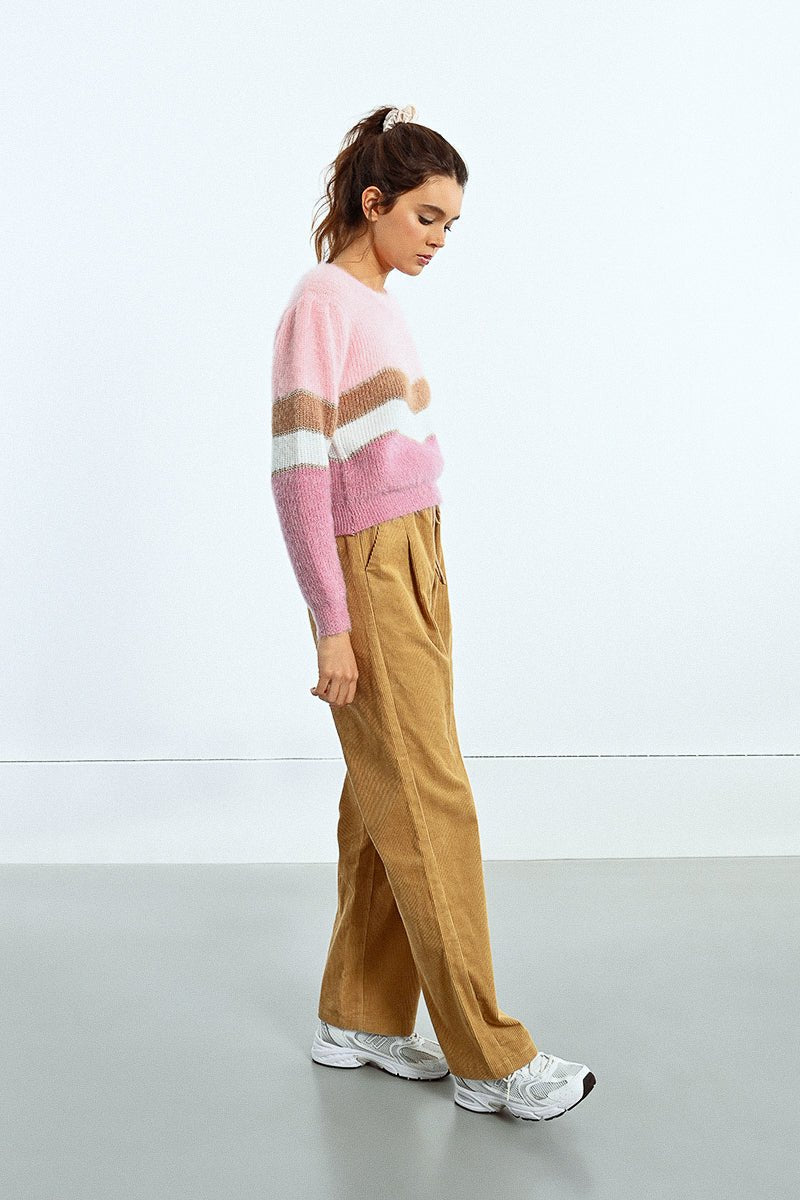 *FINAL SALE* Chevron Sweater From Metallic Threading - Mainstream Boutique