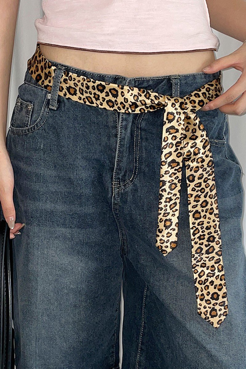Leopard Narrow Scarf Belt *Final Sale* - Mainstream Boutique