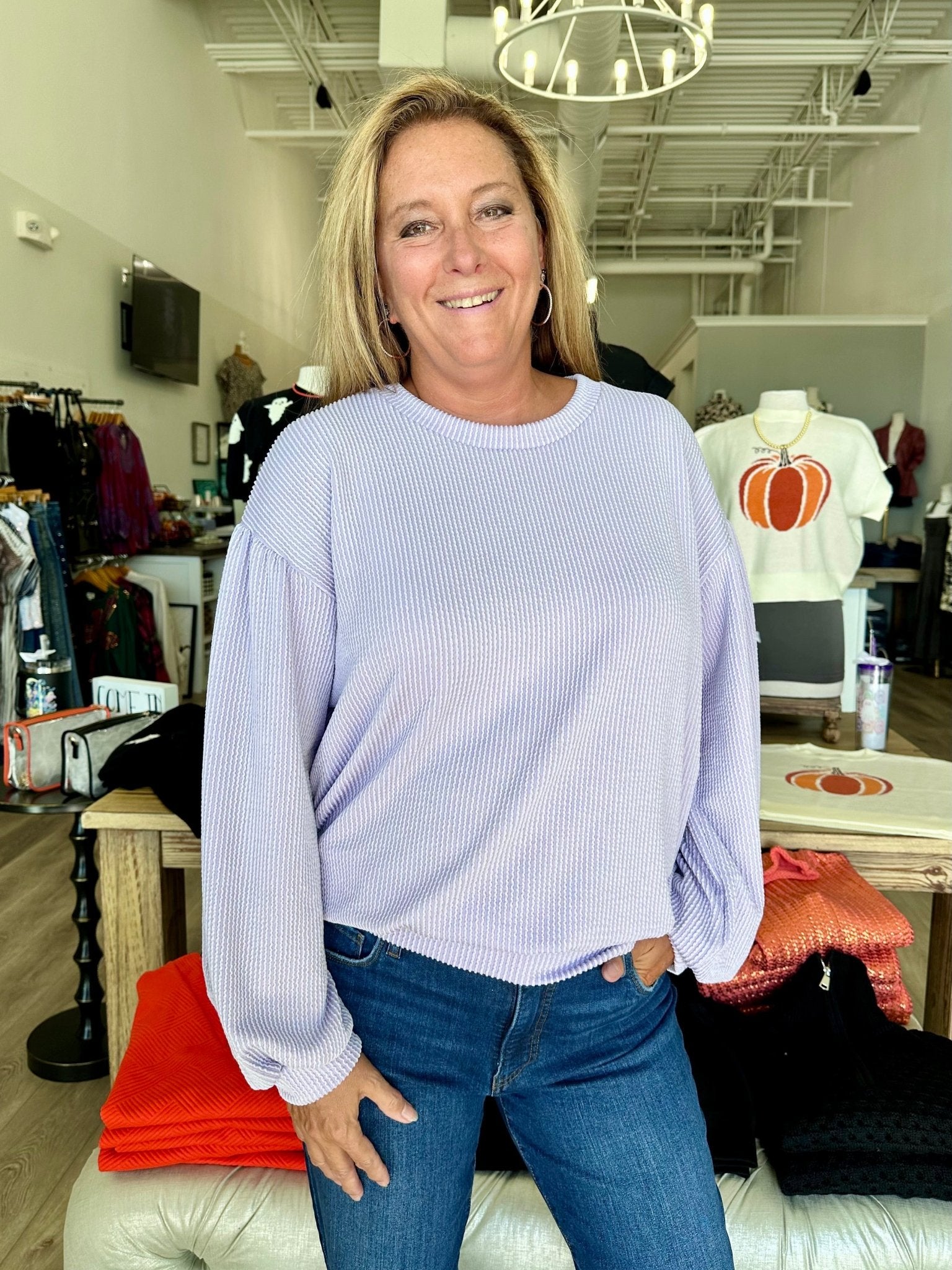 Cassandra Rib Top - Mainstream Boutique