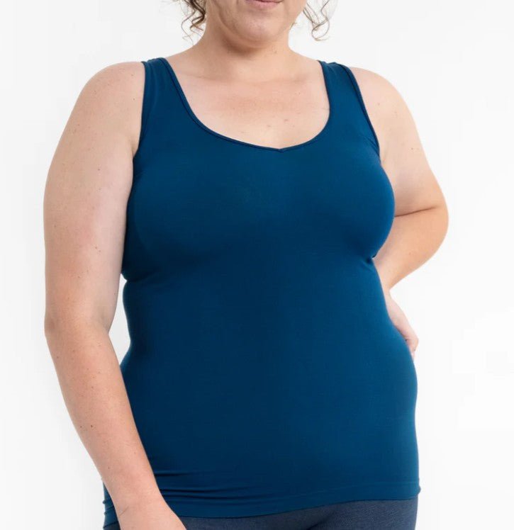 V - neck, Scoop Neck Reversible Tank - Mainstream Boutique