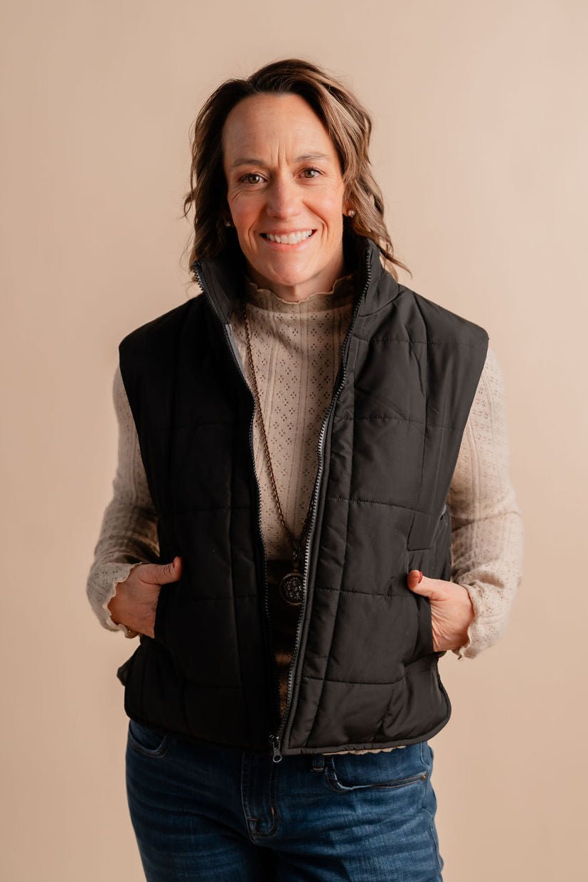 Quilted Puffer Vest - Mainstream Boutique