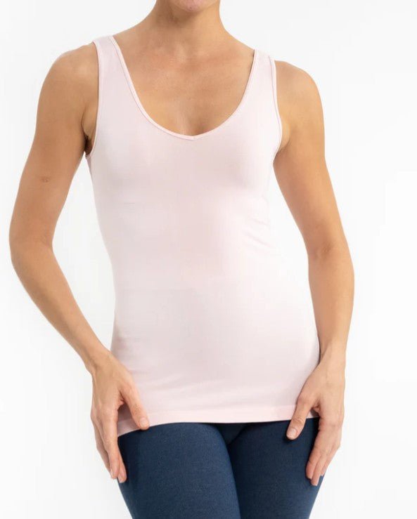 V - neck, Scoop Neck Reversible Tank - Mainstream Boutique