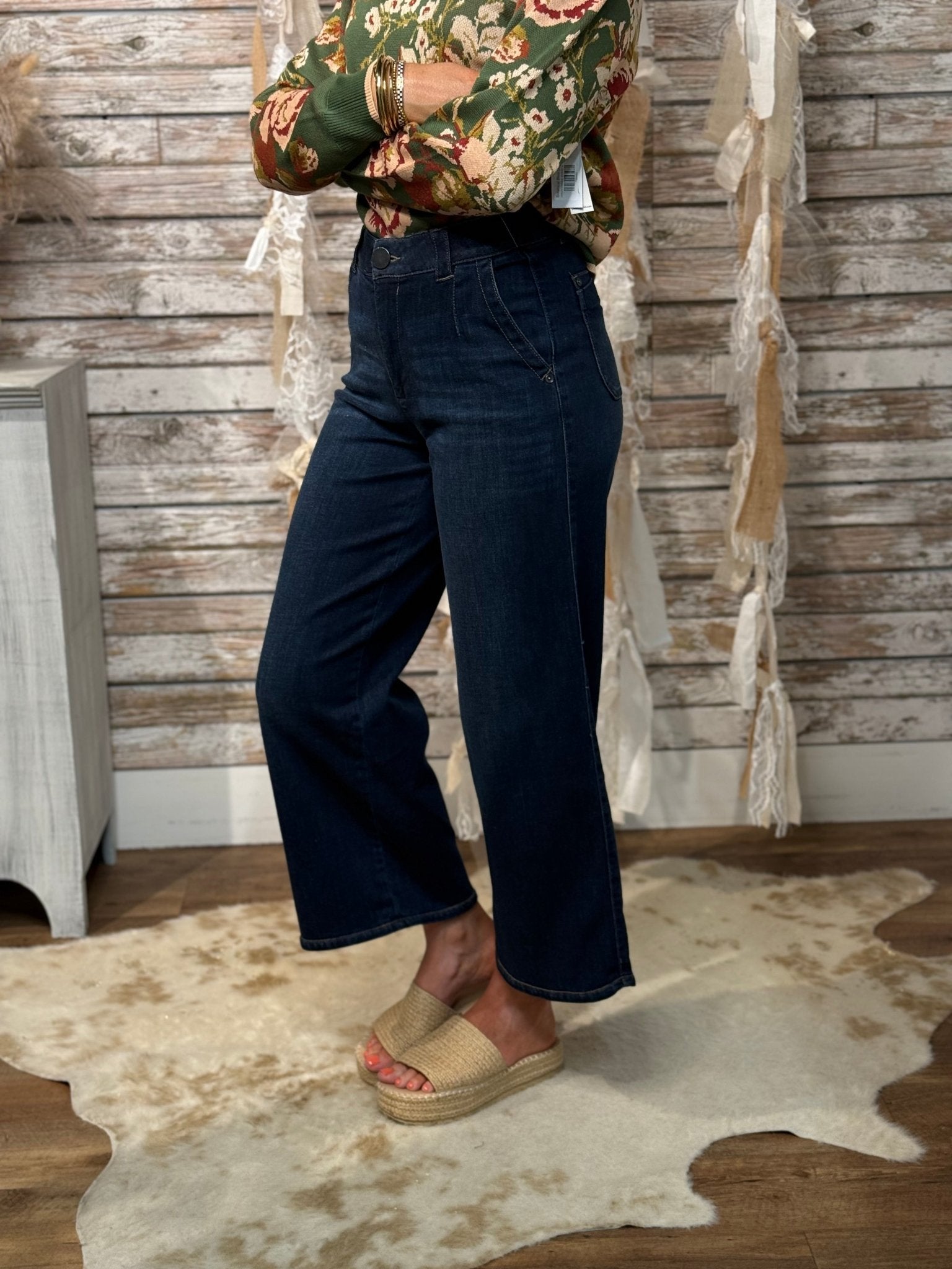 Mac And Me Skyrise Wide Leg With Tulip Hem - Mainstream Boutique