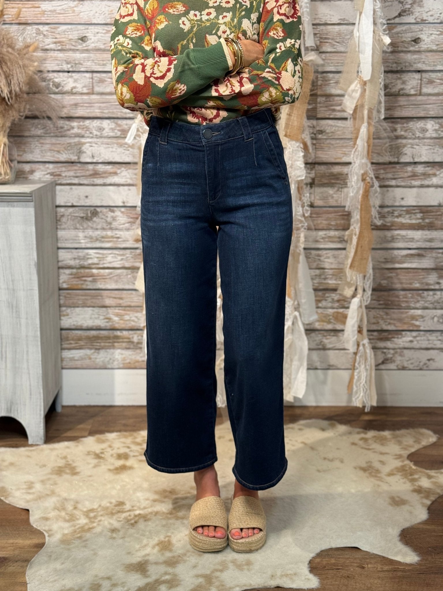 Mac And Me Skyrise Wide Leg With Tulip Hem - Mainstream Boutique