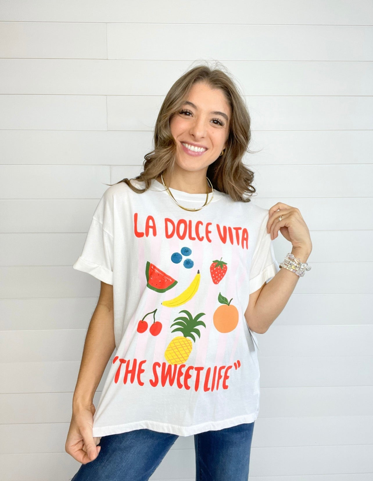 Mac And Me Graphic Tee "La Dolce Vita" - Mainstream Boutique