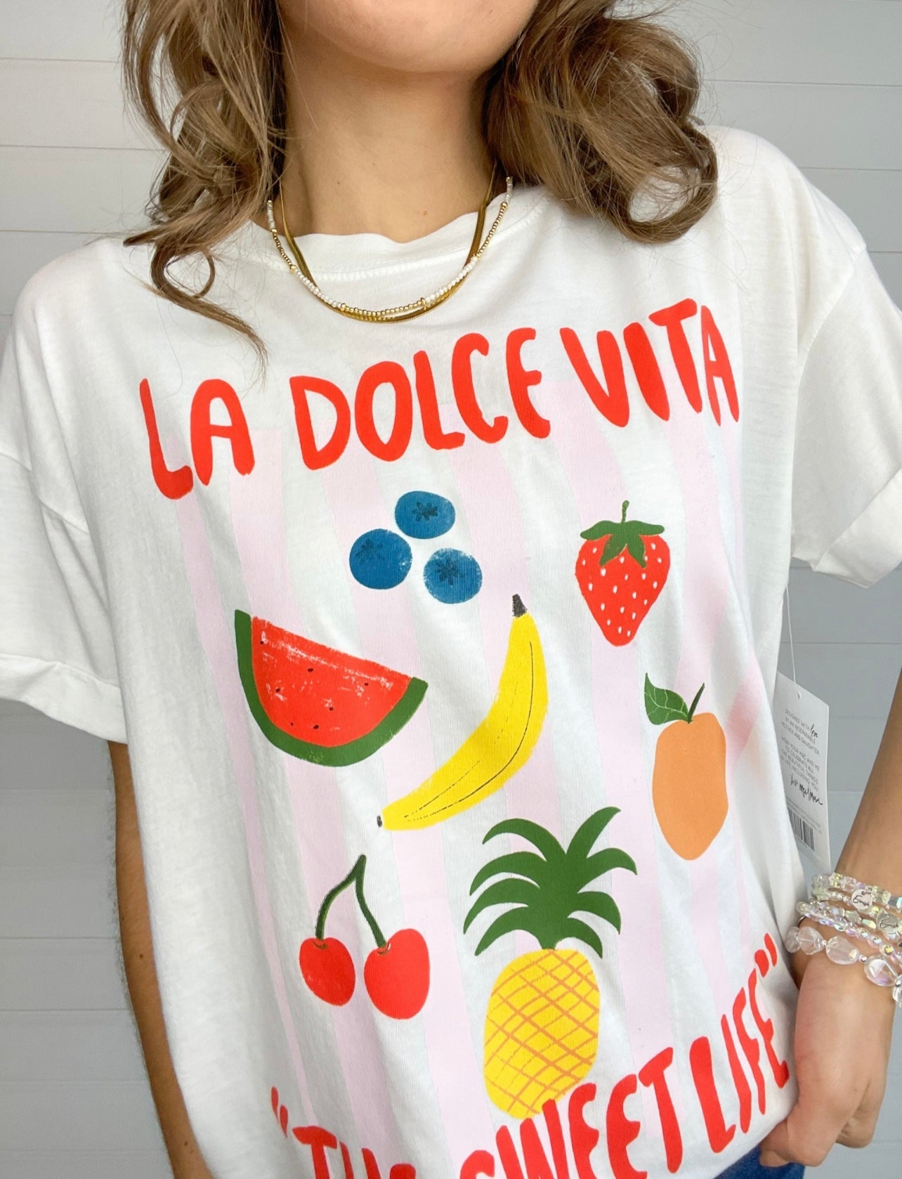 Mac And Me Graphic Tee "La Dolce Vita" - Mainstream Boutique