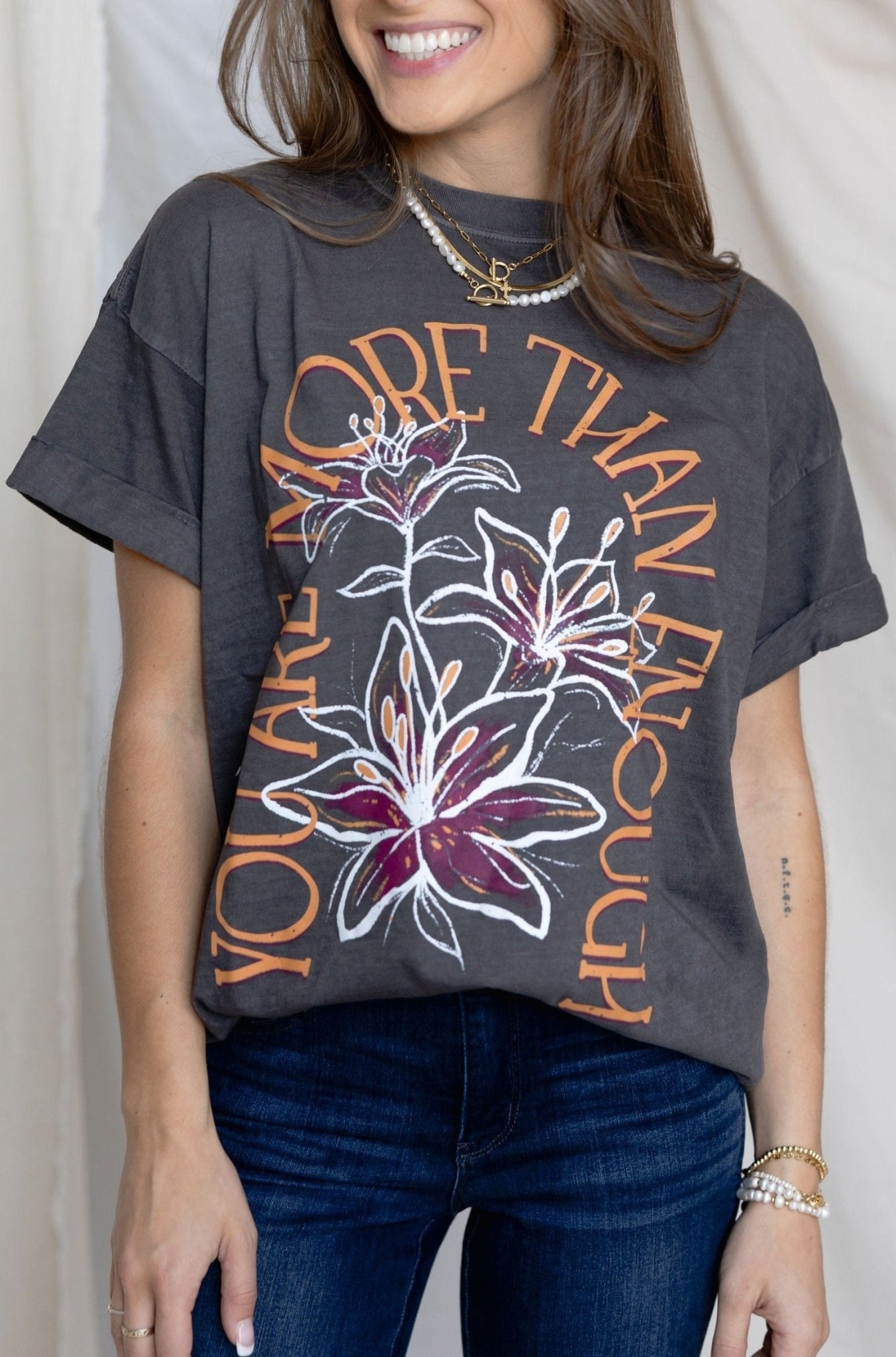 You Are More Than Enough Graphic Tee - Mainstream Boutique