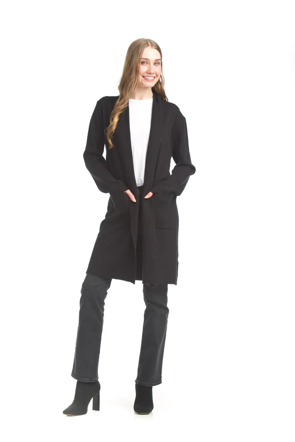 *FINAL SALE* Lapel Coatigan With Pockets - Mainstream Boutique