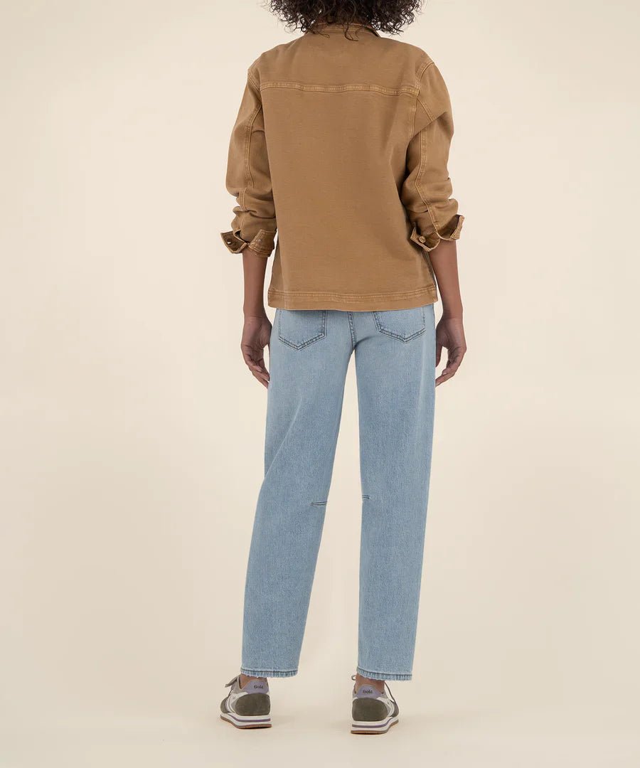 *FINAL SALE* Barb Jacket With Front Pockets And Collar - Mainstream Boutique