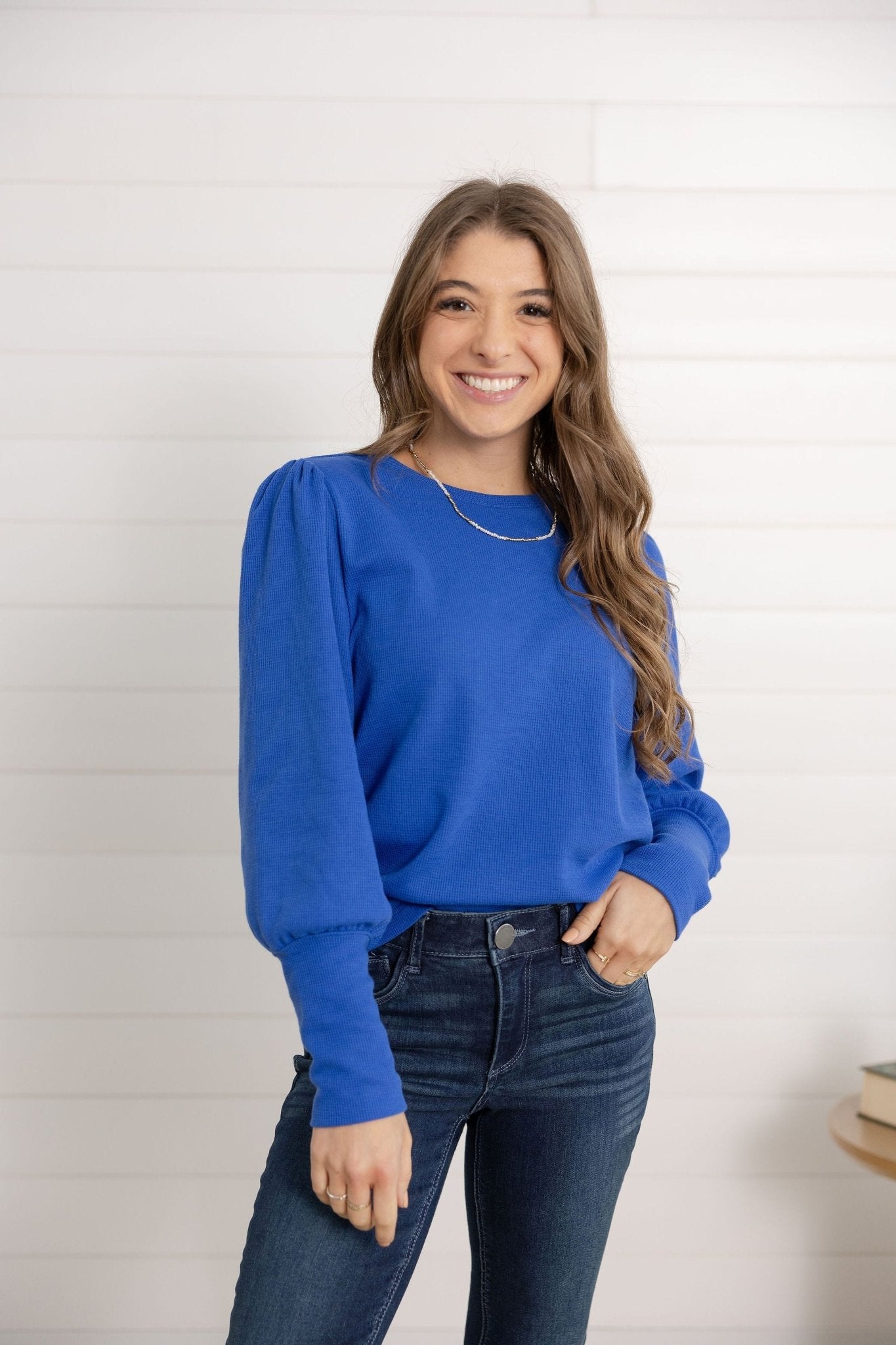 Mac And Me Gathered Shoulder Top - Mainstream Boutique