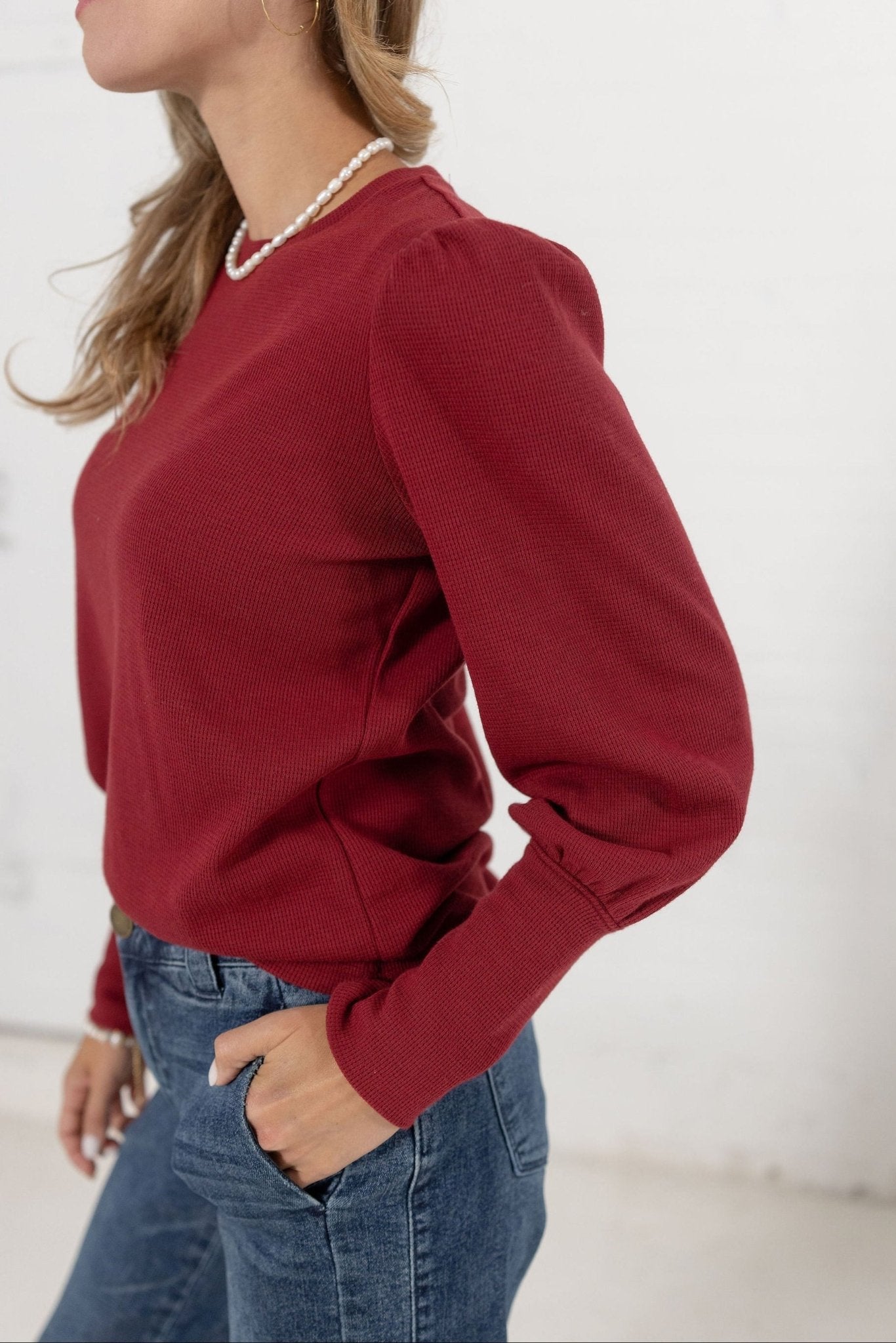 Mac And Me Gathered Shoulder Top - Mainstream Boutique