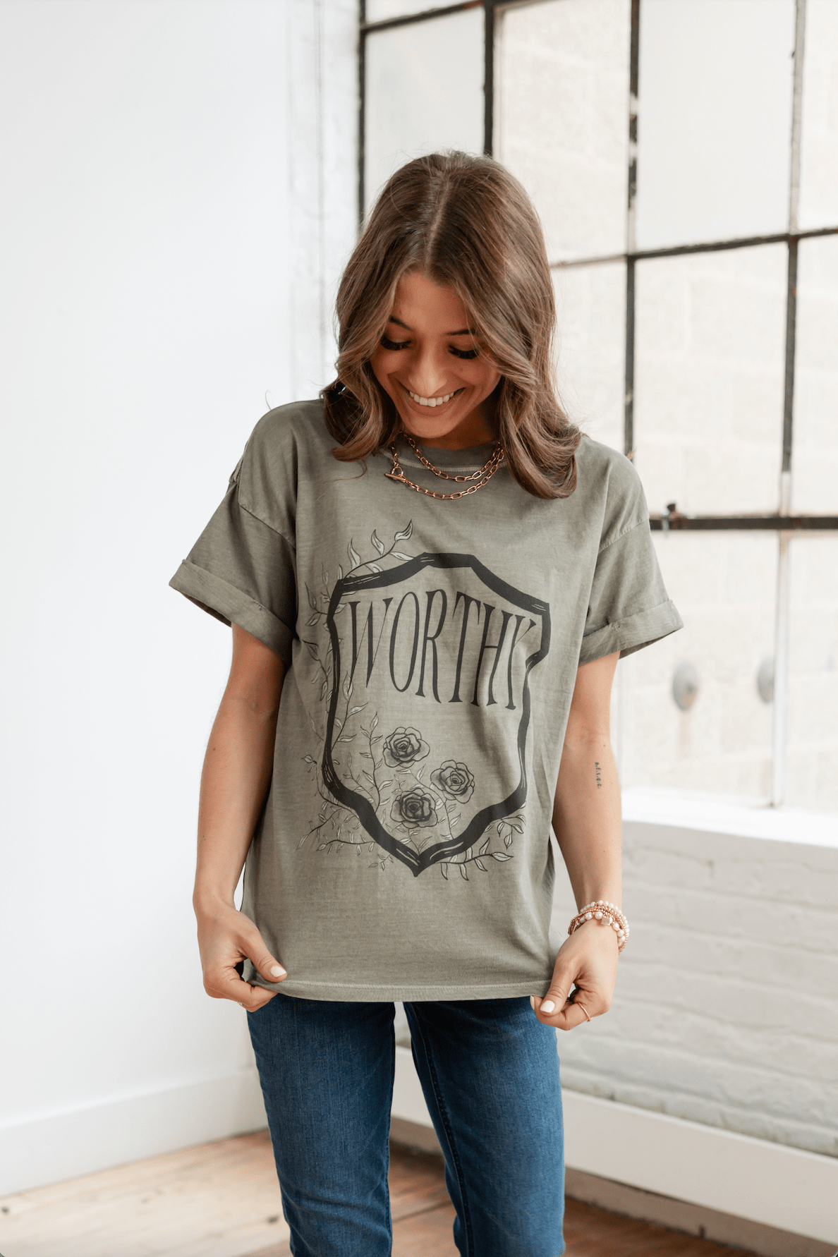 Worthy Graphic Tee - Mainstream Boutique