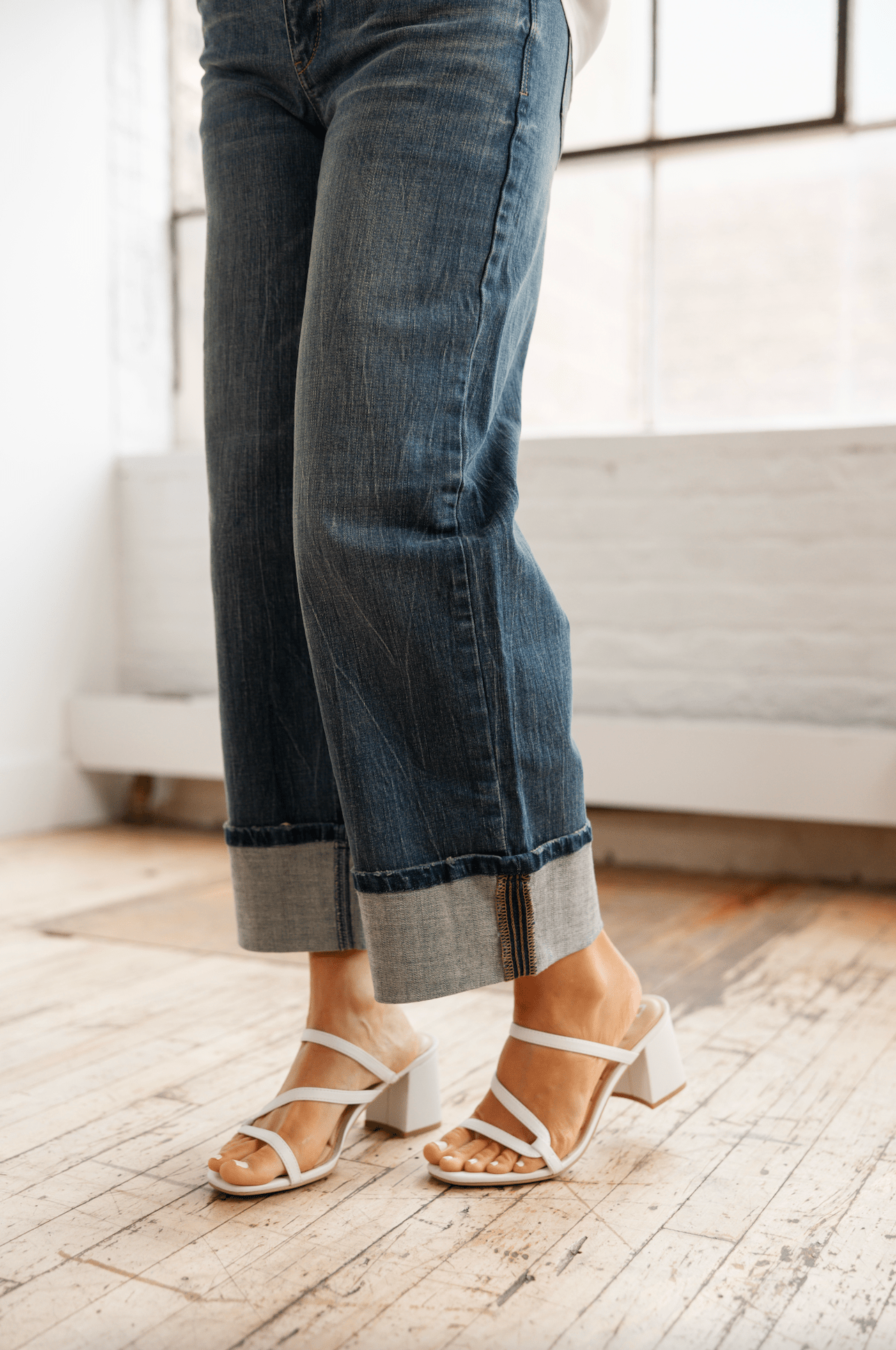 Wide Leg With Fixed Cuff - Mainstream Boutique