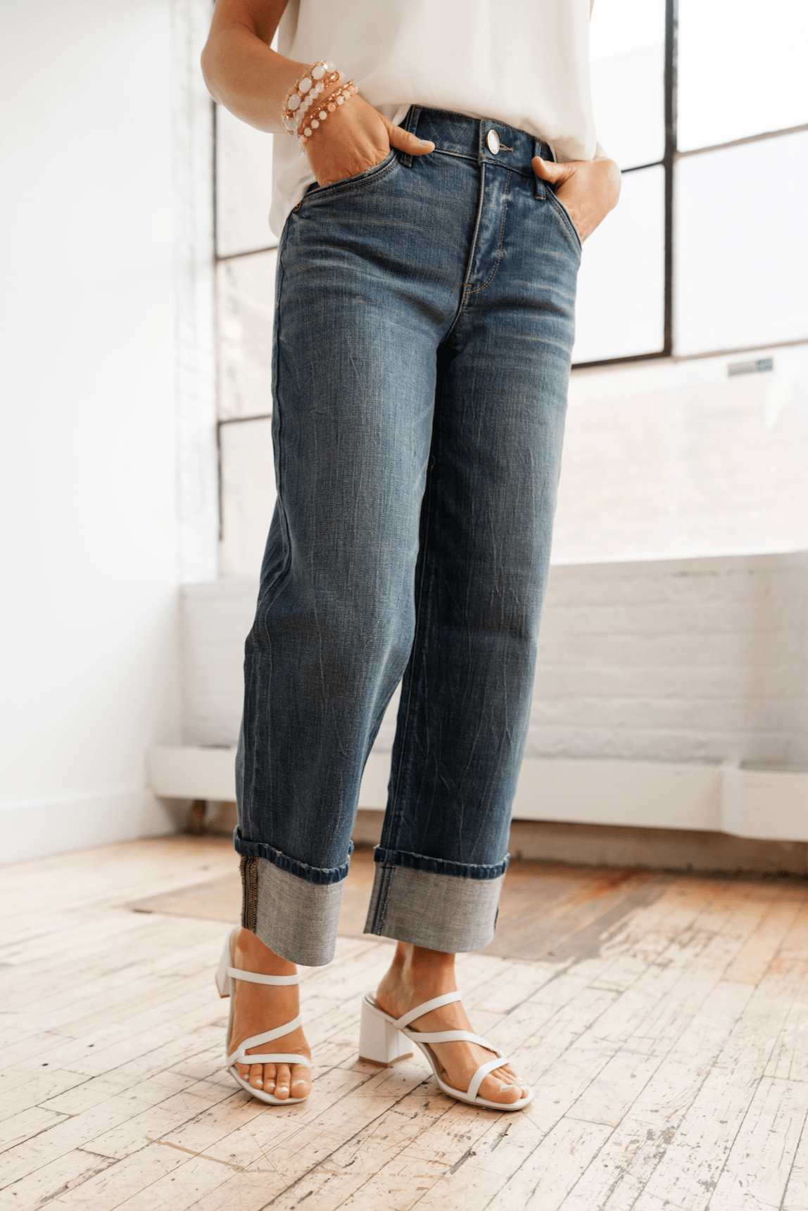 Wide Leg With Fixed Cuff - Mainstream Boutique