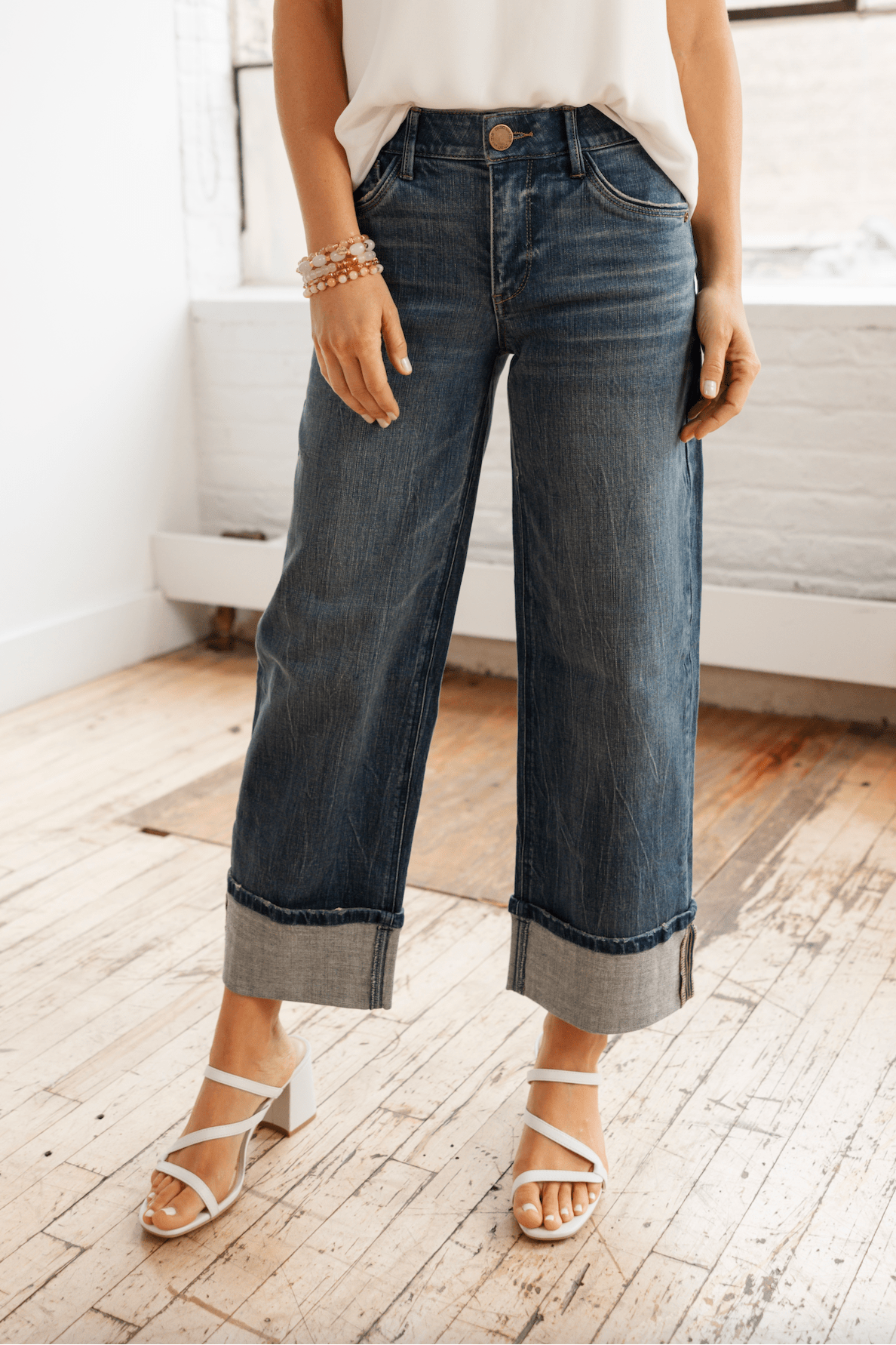 Wide Leg With Fixed Cuff - Mainstream Boutique