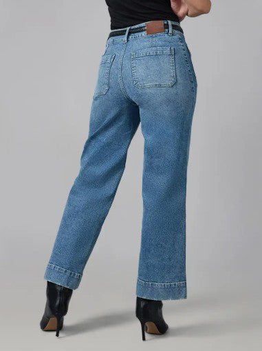 Lola Colette Morning Light High Rise Wide Leg Denim - Mainstream Boutique