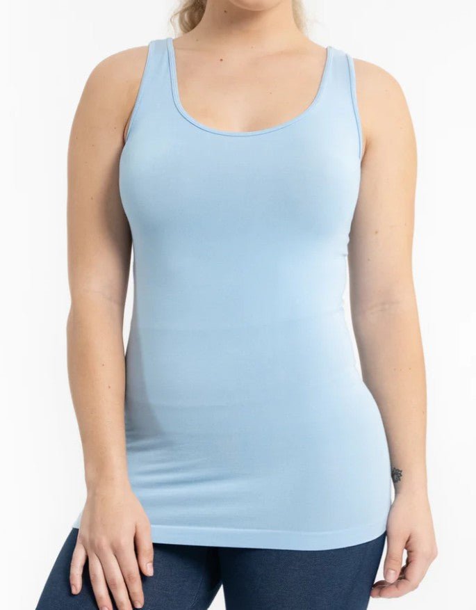 V - neck, Scoop Neck Reversible Tank - Mainstream Boutique