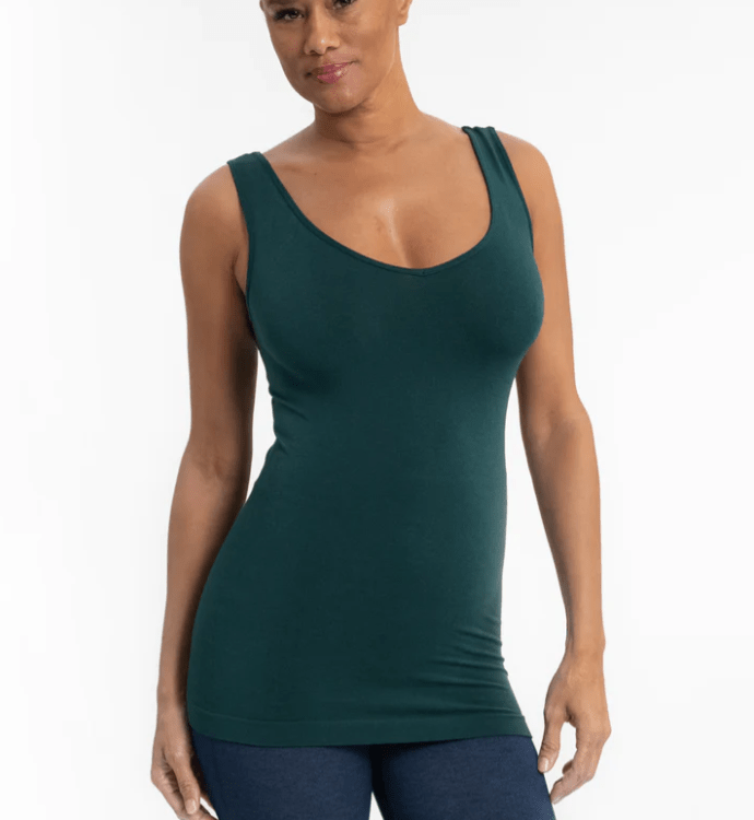 V - neck, Scoop Neck Reversible Tank - Mainstream Boutique