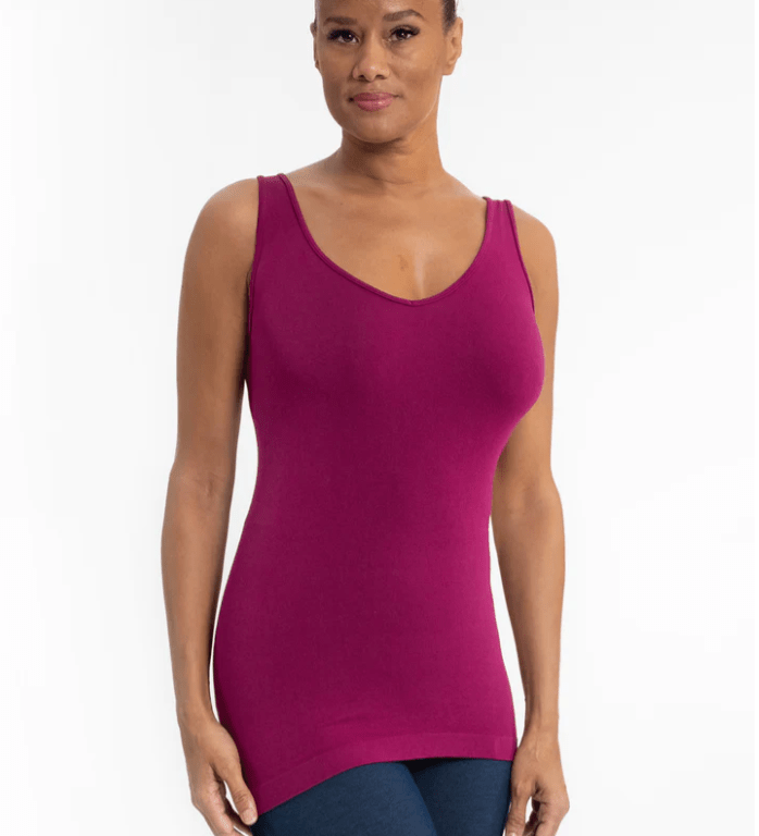 V - neck, Scoop Neck Reversible Tank - Mainstream Boutique