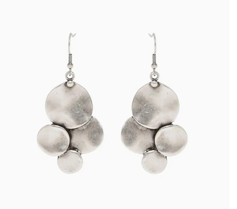 Lunar Cluster Silver Earrings - Mainstream Boutique