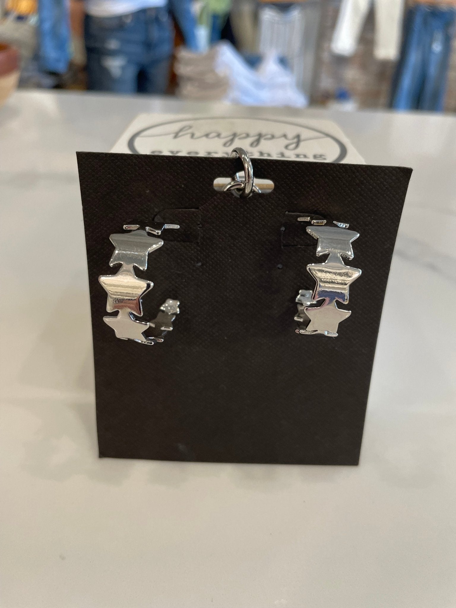 Star Hoop Earrings - Mainstream Boutique