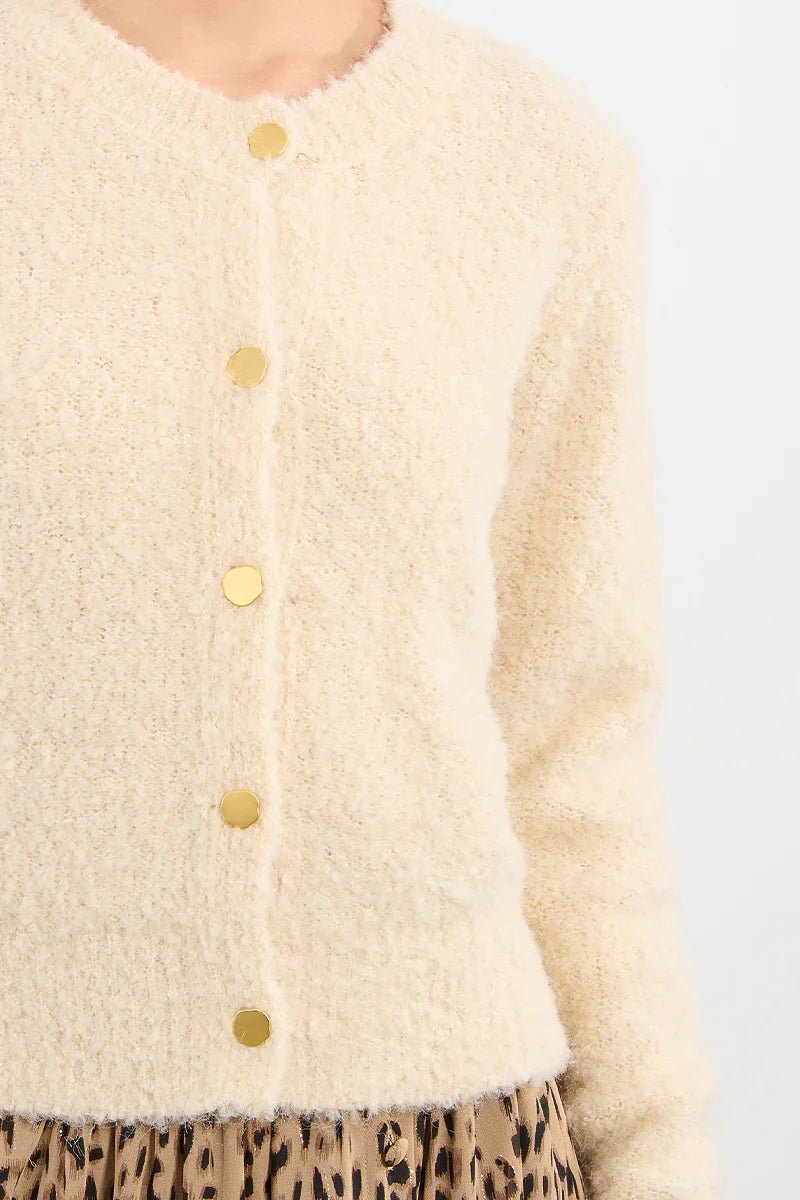Cozy Knit Button Front Cardigan - Mainstream Boutique
