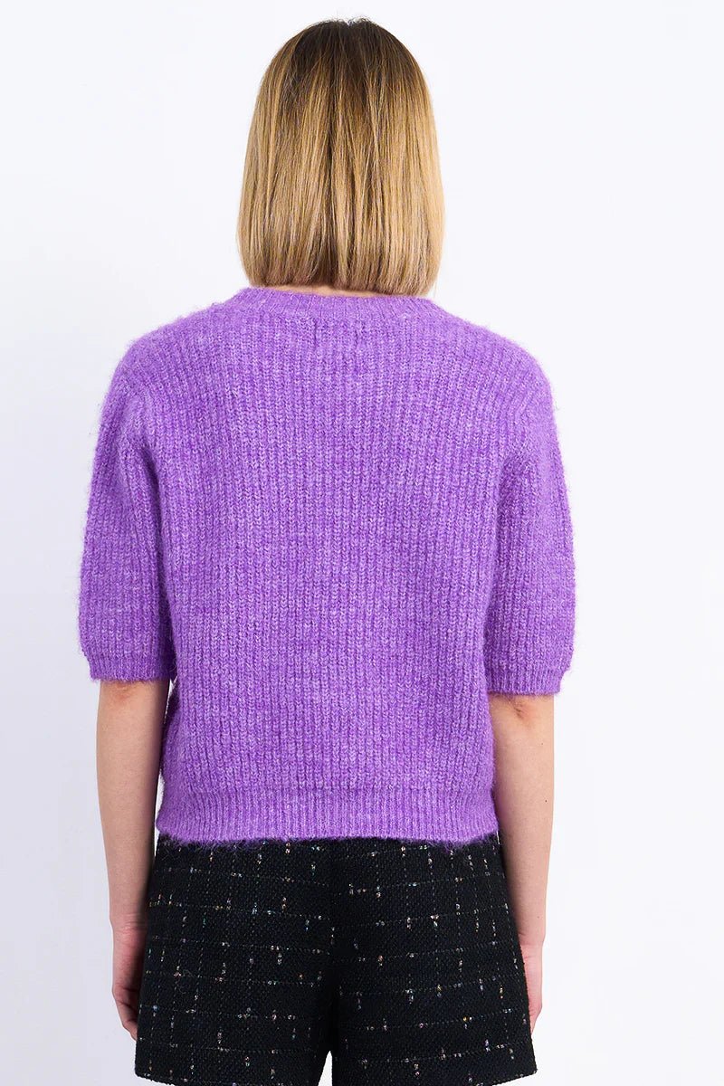 Short Sleeve Knitted Sweater - Mainstream Boutique