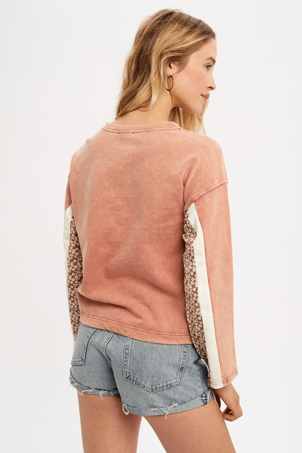 Mix Media Terry Top - Mainstream Boutique