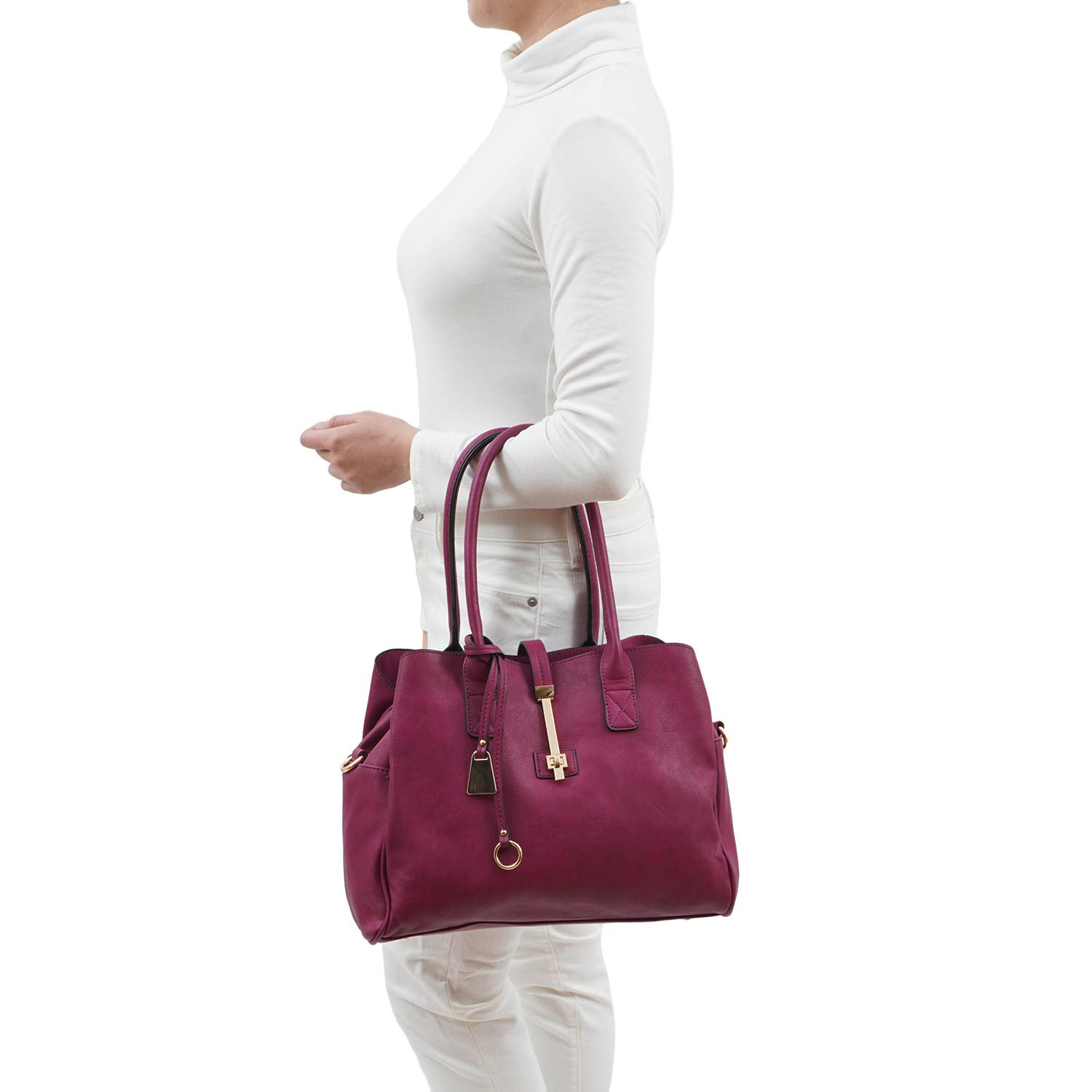 Jasmine Structured 3 - Compartment Satchel - Mainstream Boutique