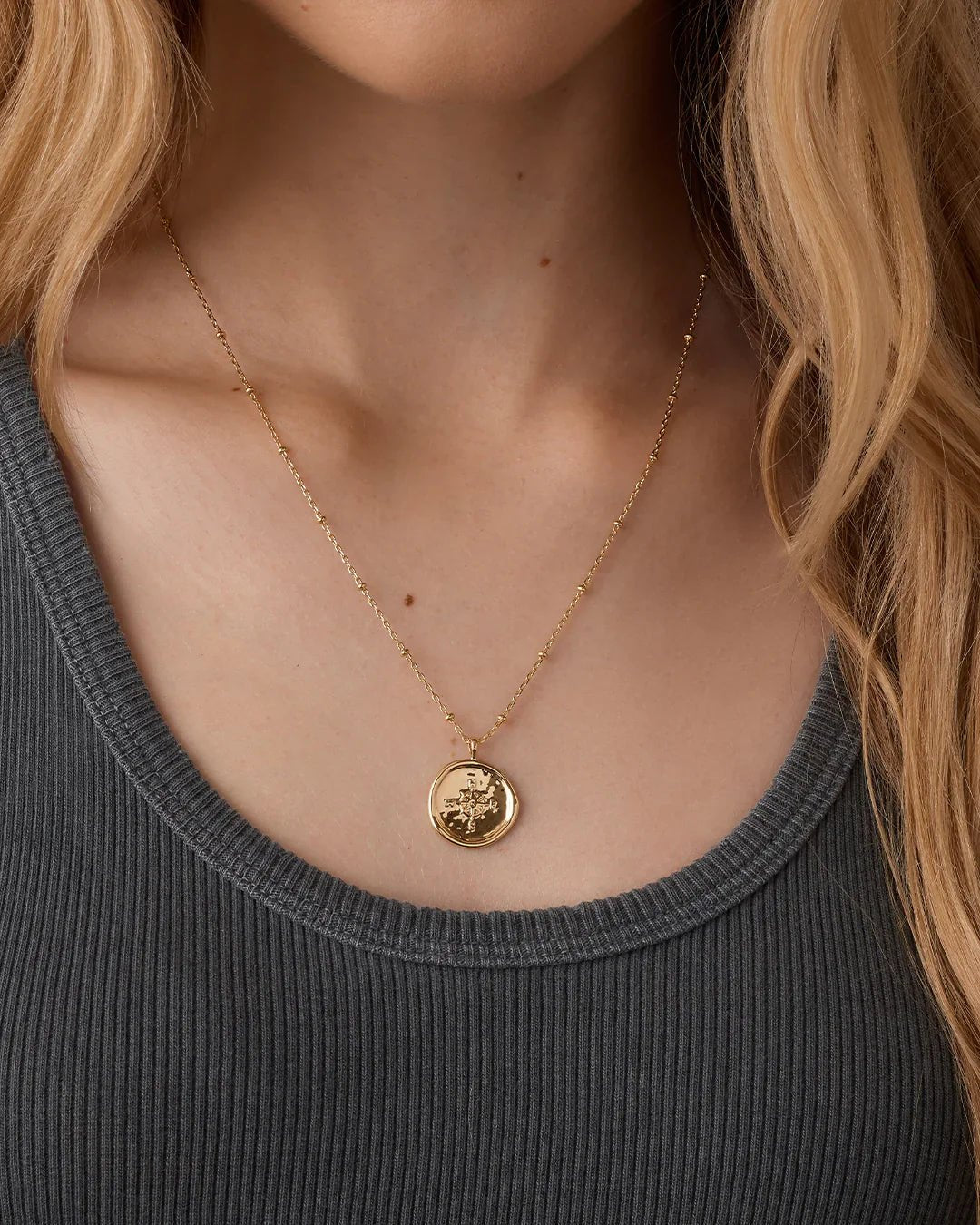 Gorjana Compass Coin Necklace - Mainstream Boutique