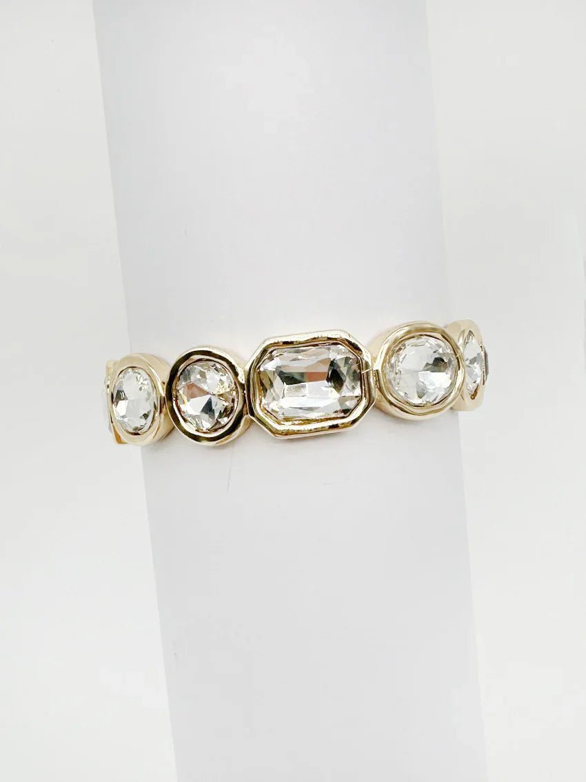 Crystal Geometry Stretch Bracelet - Mainstream Boutique