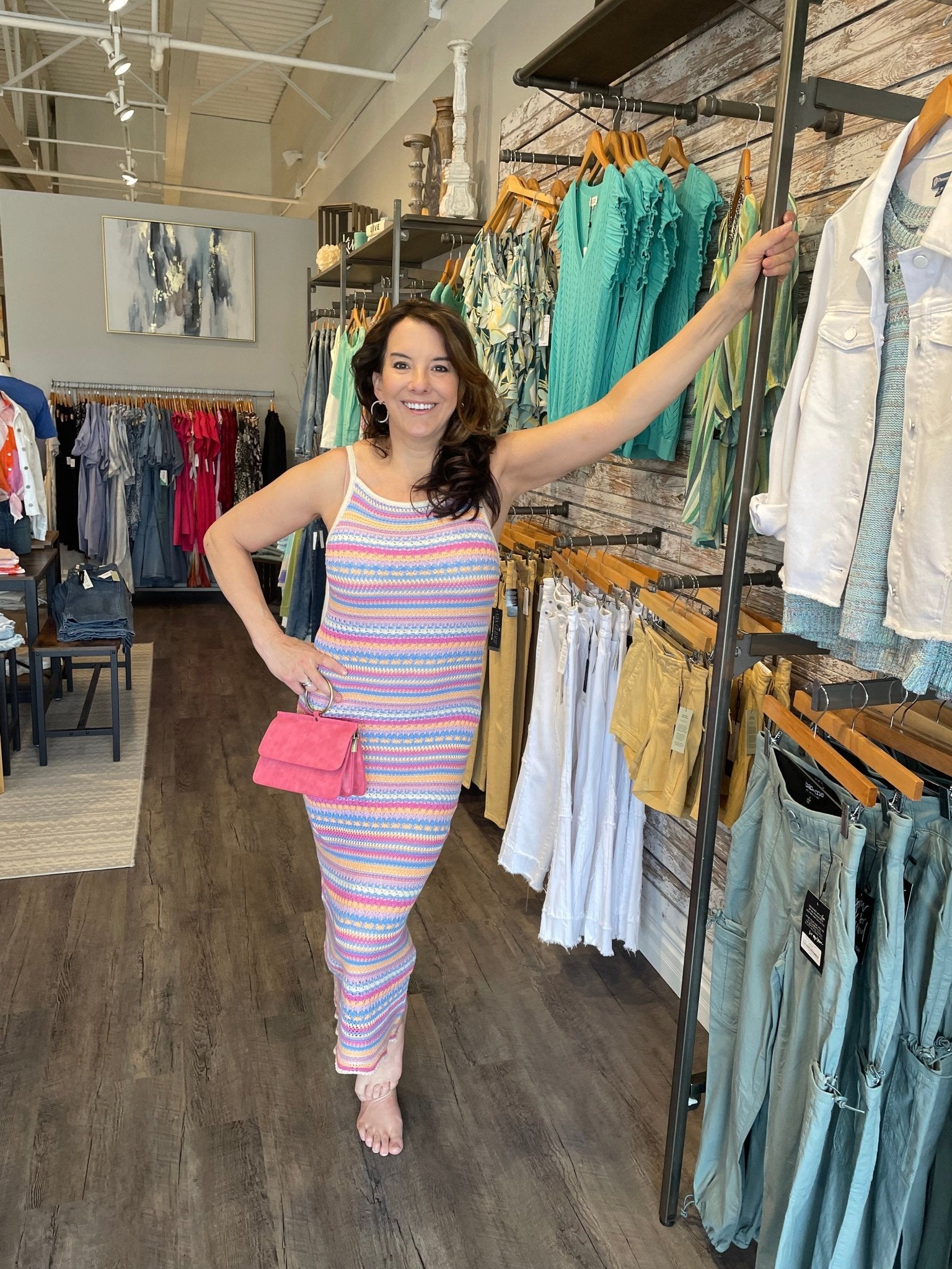 Santa Cruz Stripe Midi Dress - Mainstream Boutique