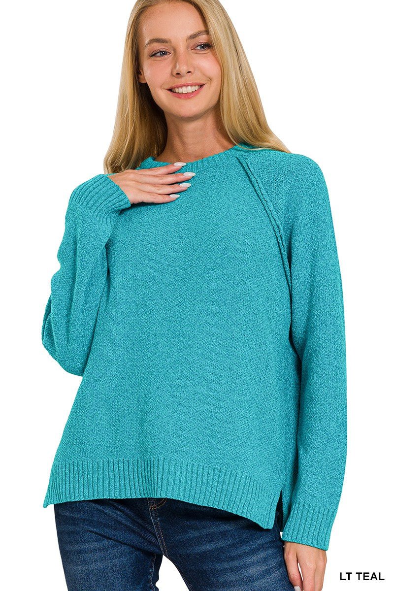 Chenille Raglan Sweater - Mainstream Boutique