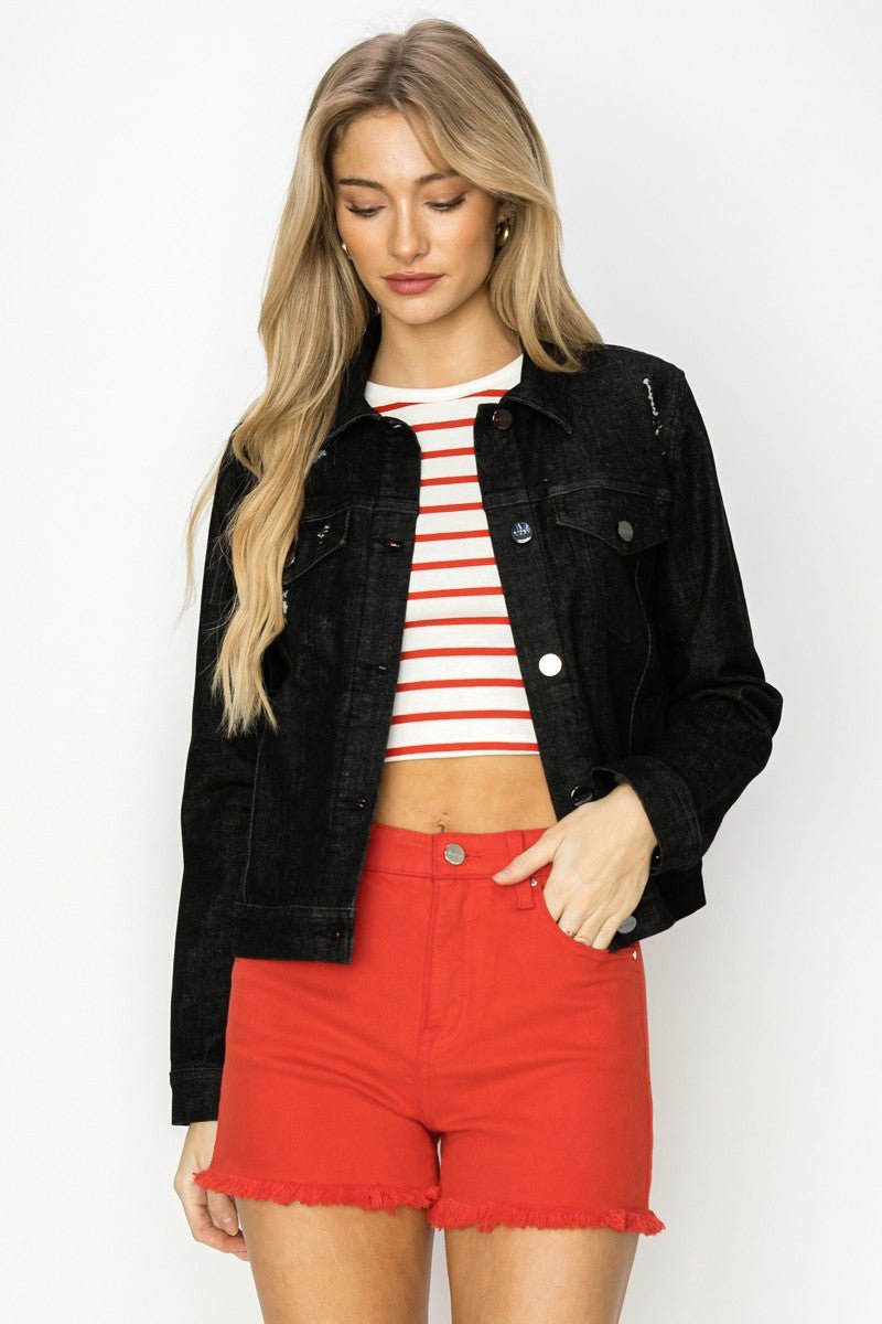Vintage Washed Denim Jacket - Mainstream Boutique
