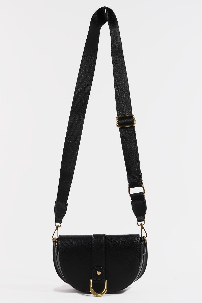 Faux Leather Side Saddle Bag - Mainstream Boutique