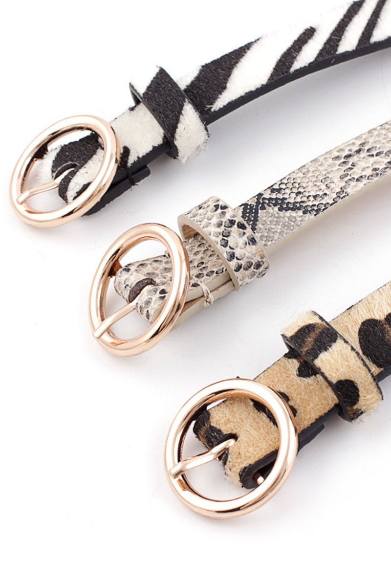 Animal Printed Belt - Mainstream Boutique