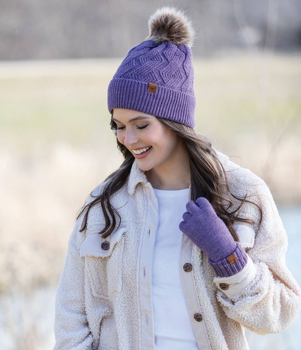 Diamond Weave Pom Hat - Mainstream Boutique