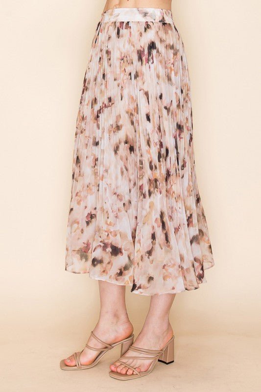High Waisted Printed Skirt - Mainstream Boutique
