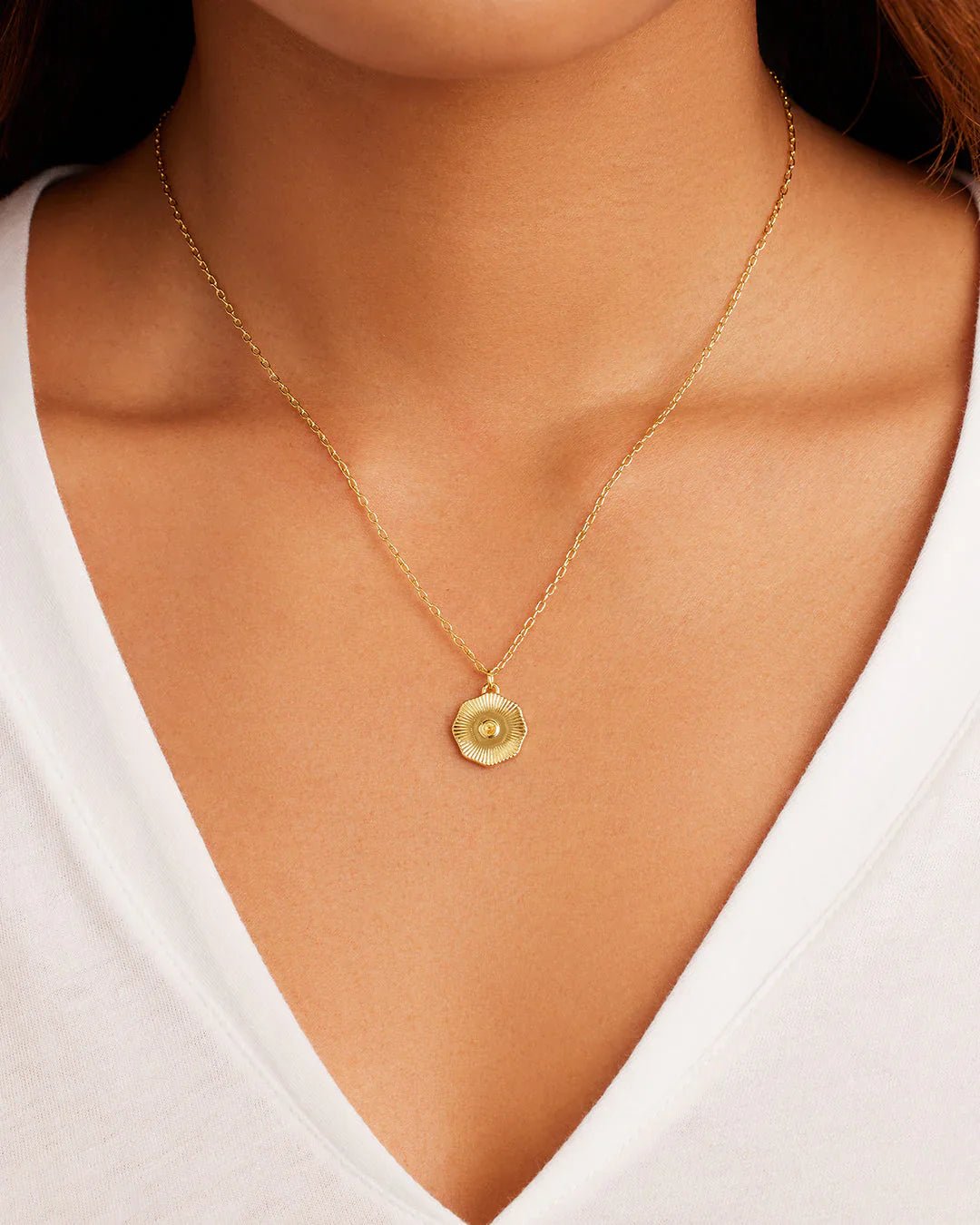Gorjana Birthstone Coin Necklace - Mainstream Boutique