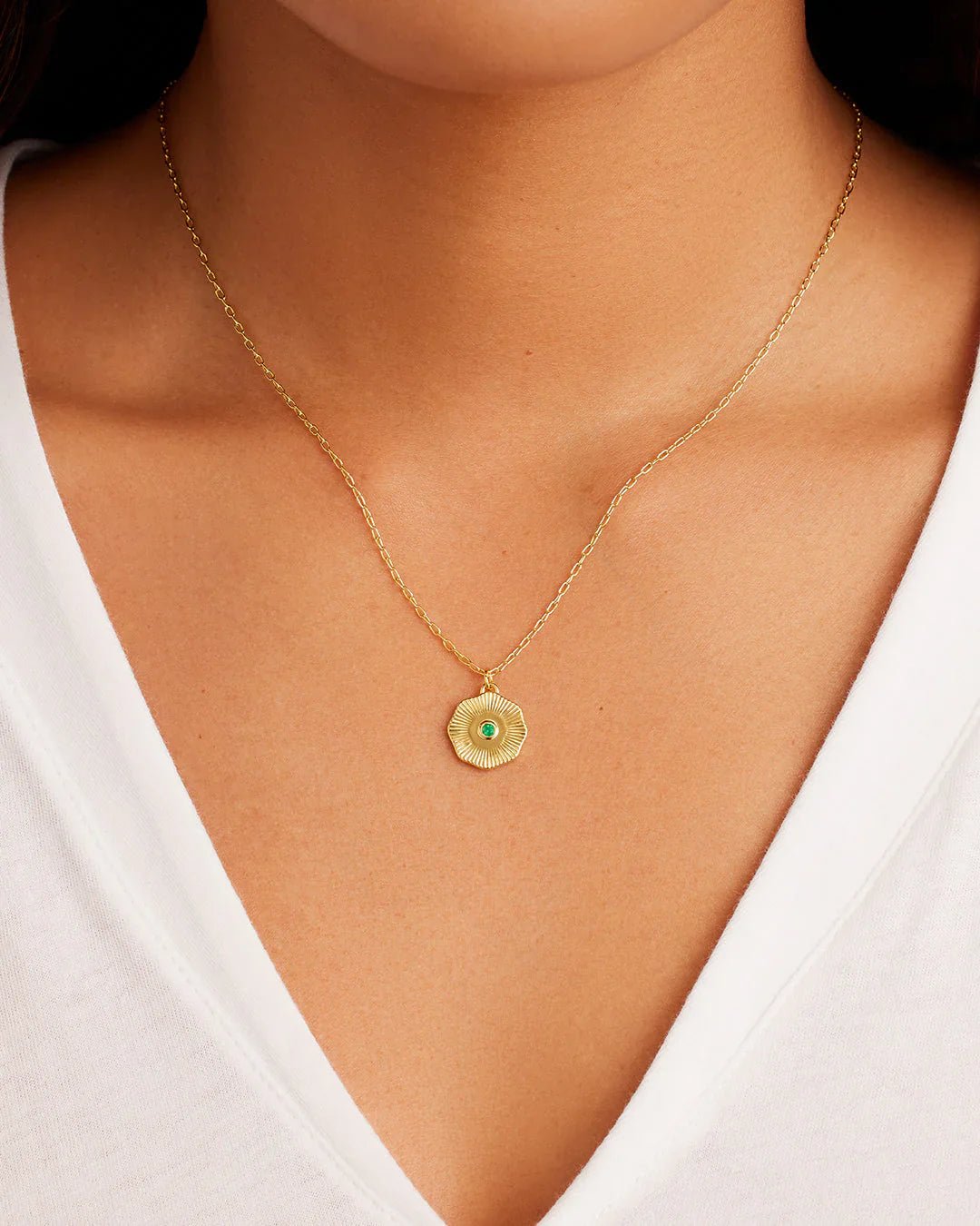 Gorjana Birthstone Coin Necklace - Mainstream Boutique