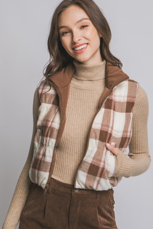 Reversible Puffer Vest - Mainstream Boutique
