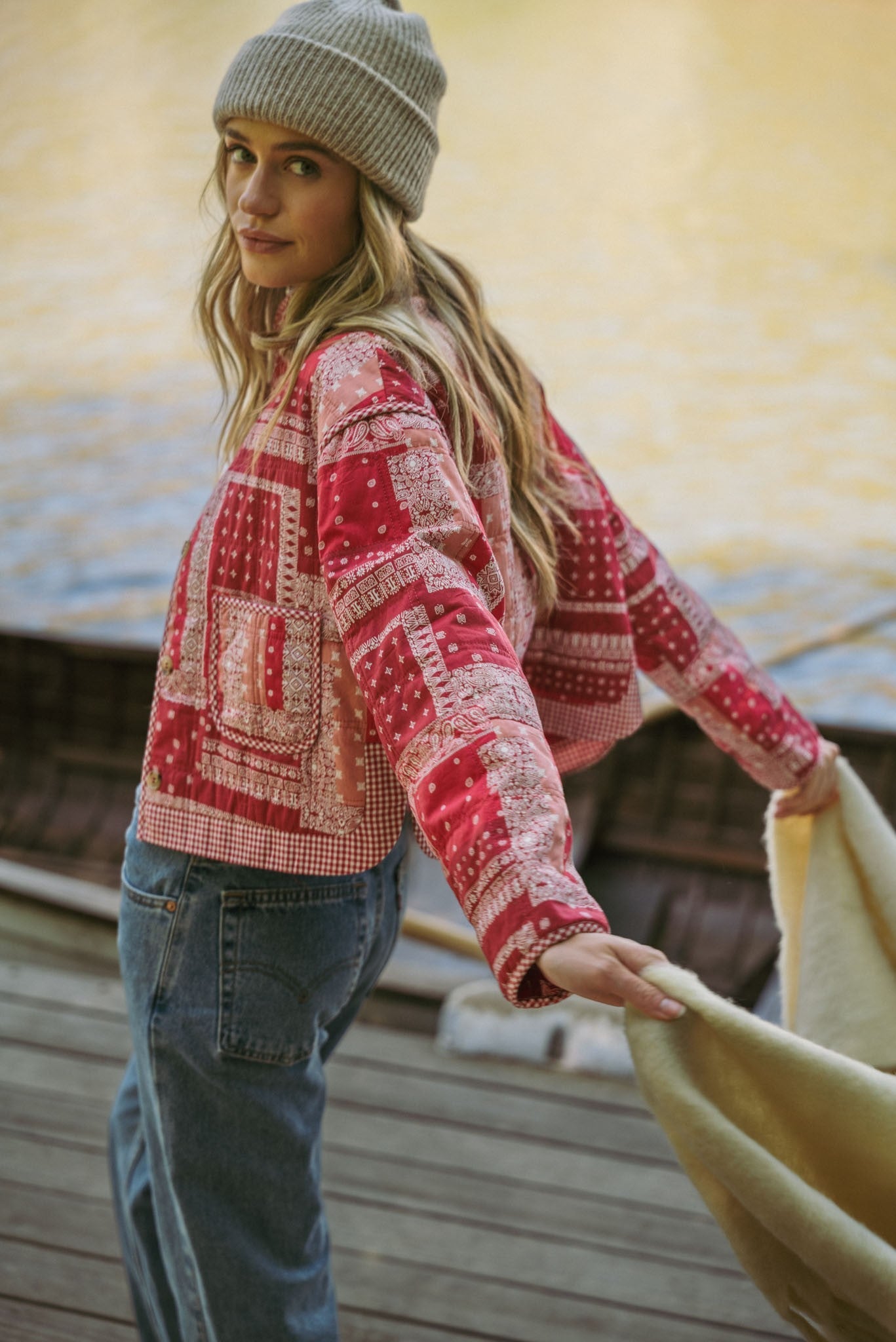 Bandana Patchwork Quilted Jacket - Mainstream Boutique