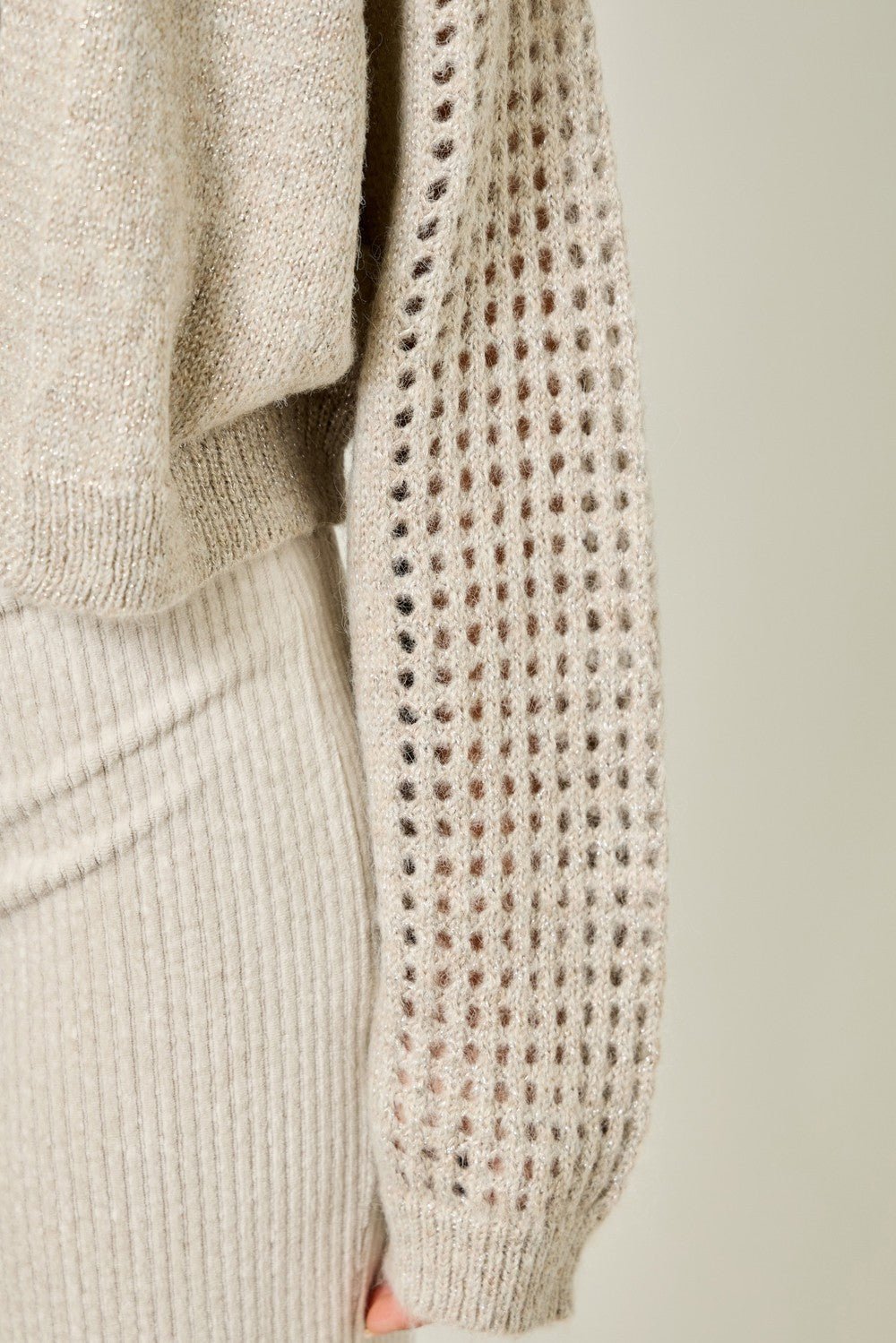 Metallic Sweater Cardigan - Mainstream Boutique