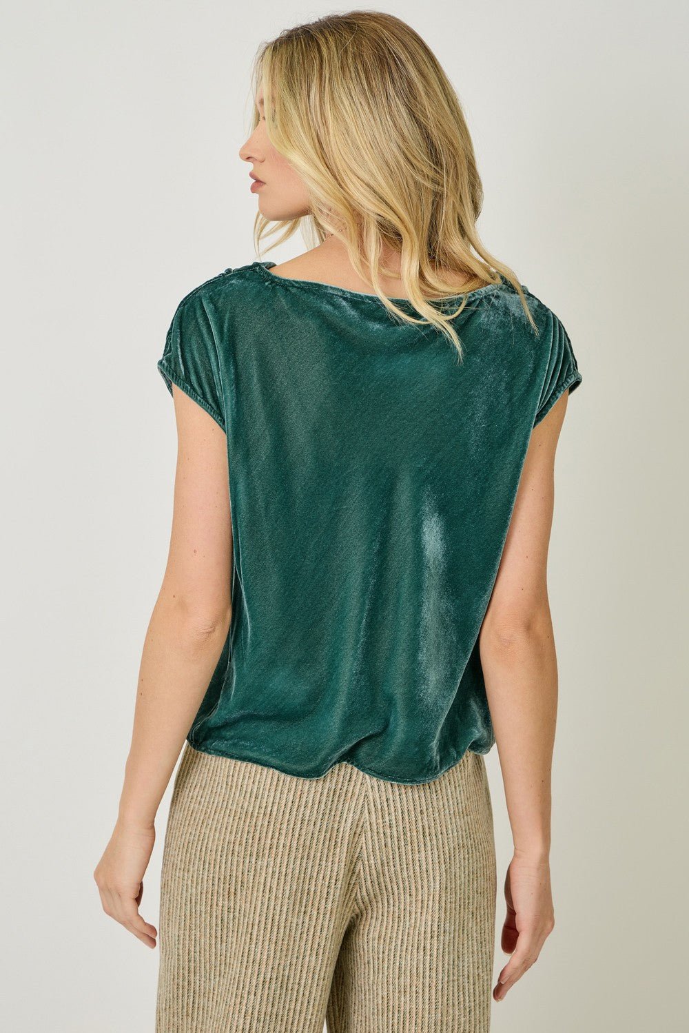 Velvet Cowl Top - Mainstream Boutique