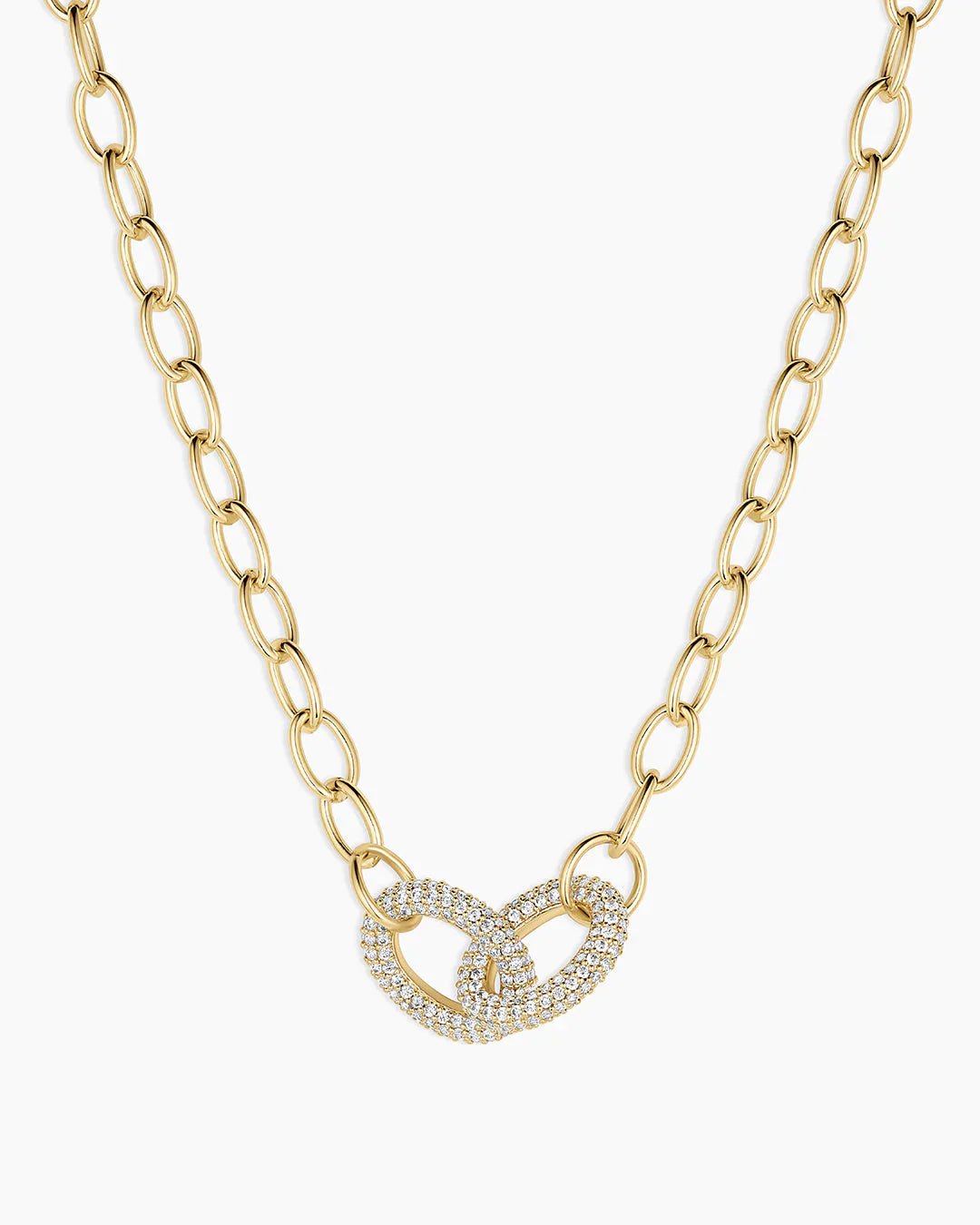 Gorjana Lou Shimmer Interlocking Necklace - Mainstream Boutique