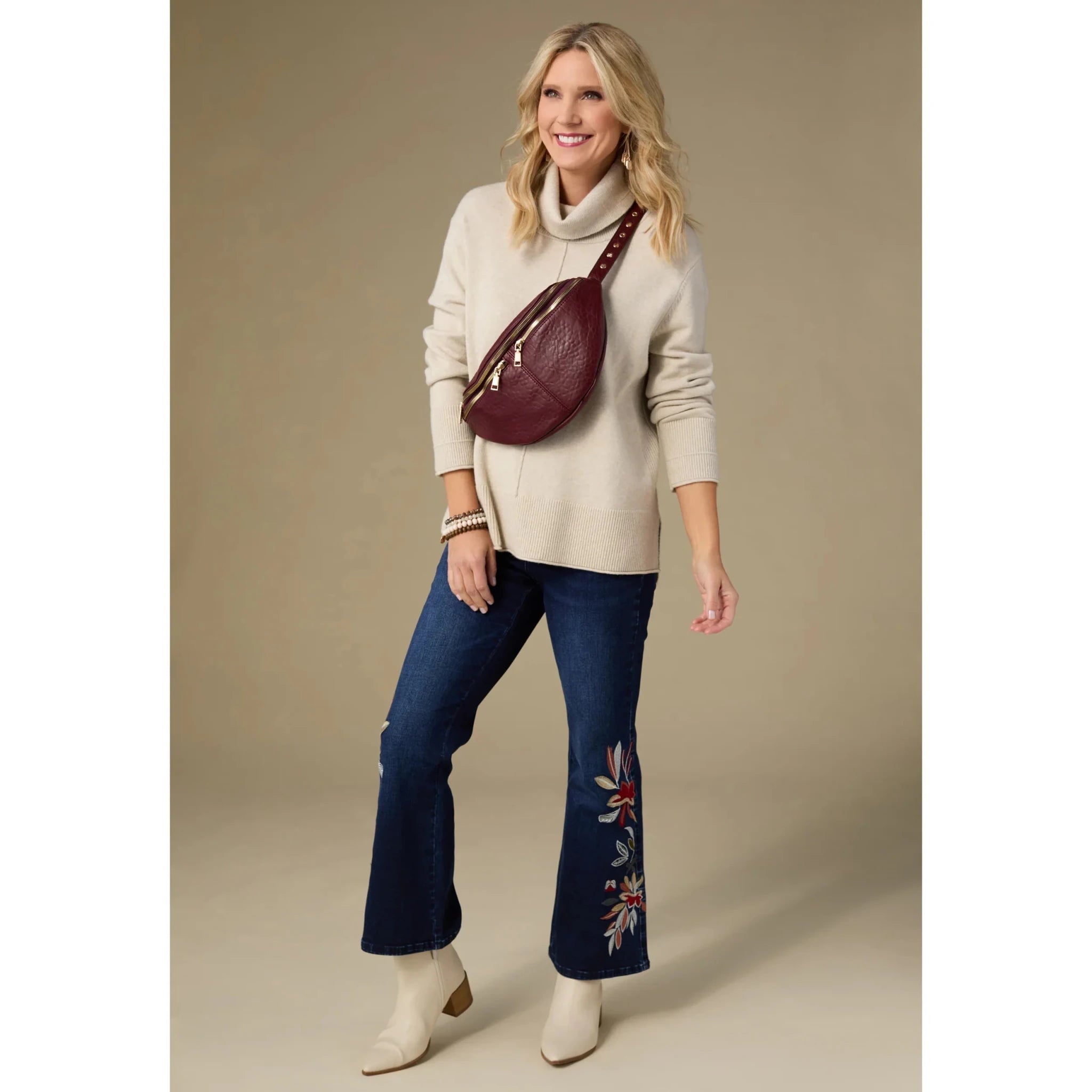 Heavenly - Luxe Cowl Neck With Rib Trim Detail - Mainstream Boutique