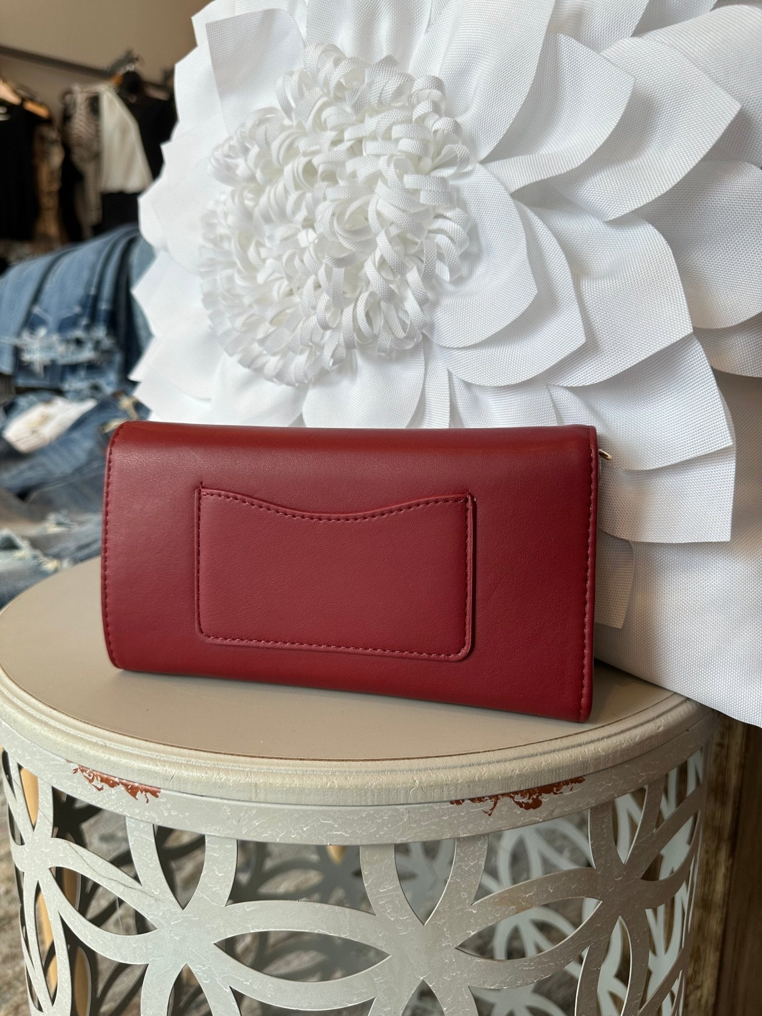 Convertible Whipstitch Crossbody Clutch - Mainstream Boutique