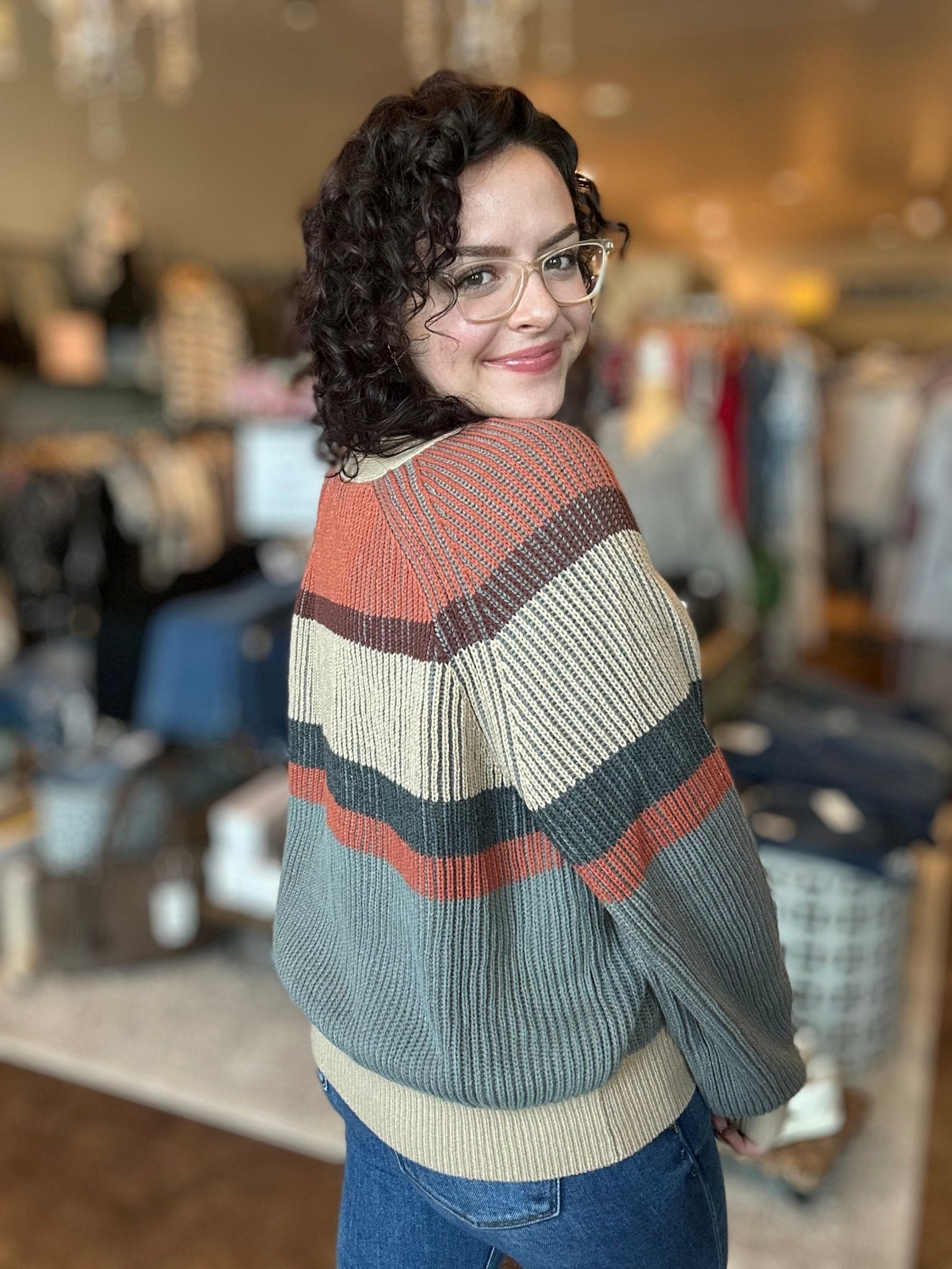 Raglan Sleeve Sweater Cardigan - Mainstream Boutique