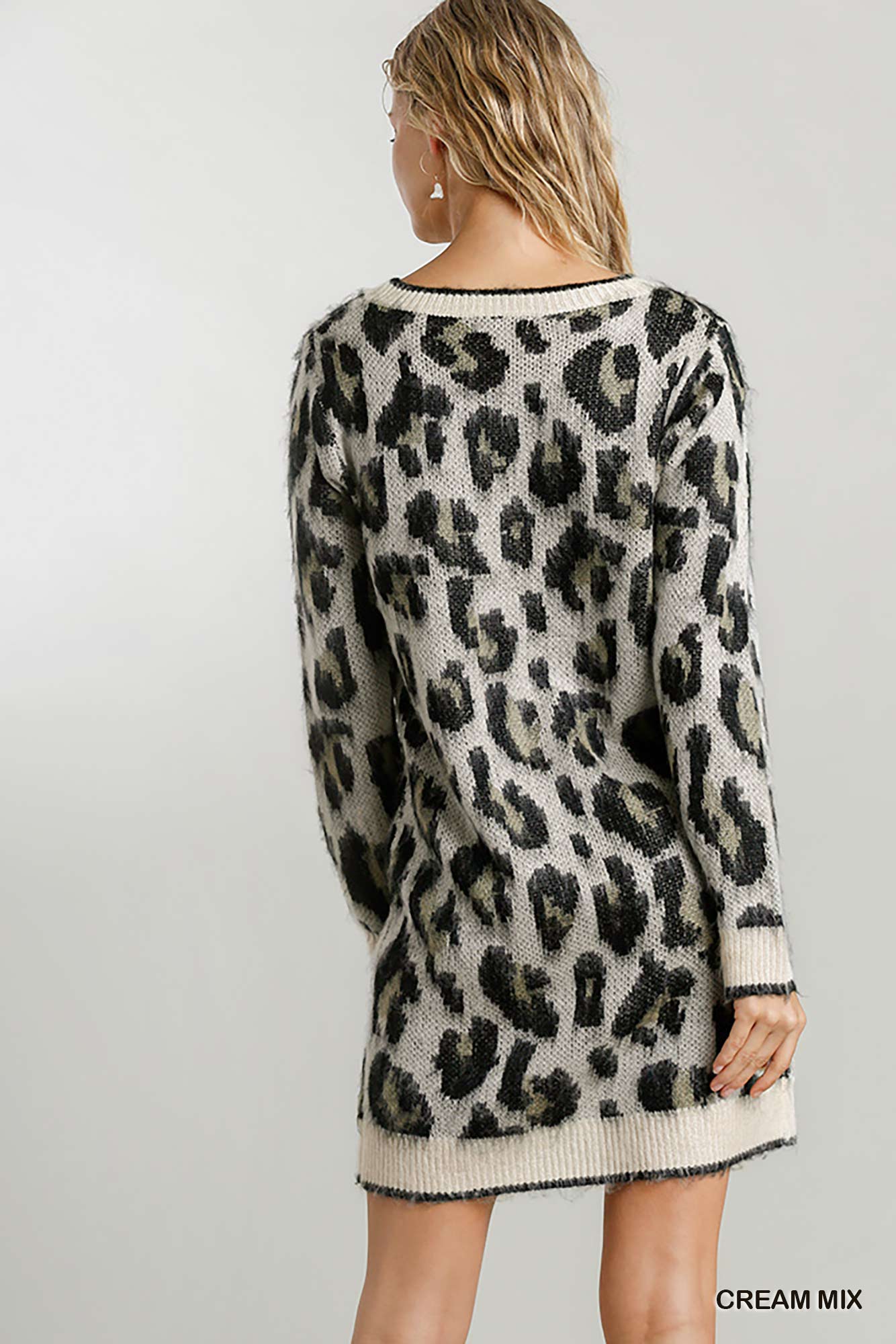 Animal Print Sweater Dress - Mainstream Boutique