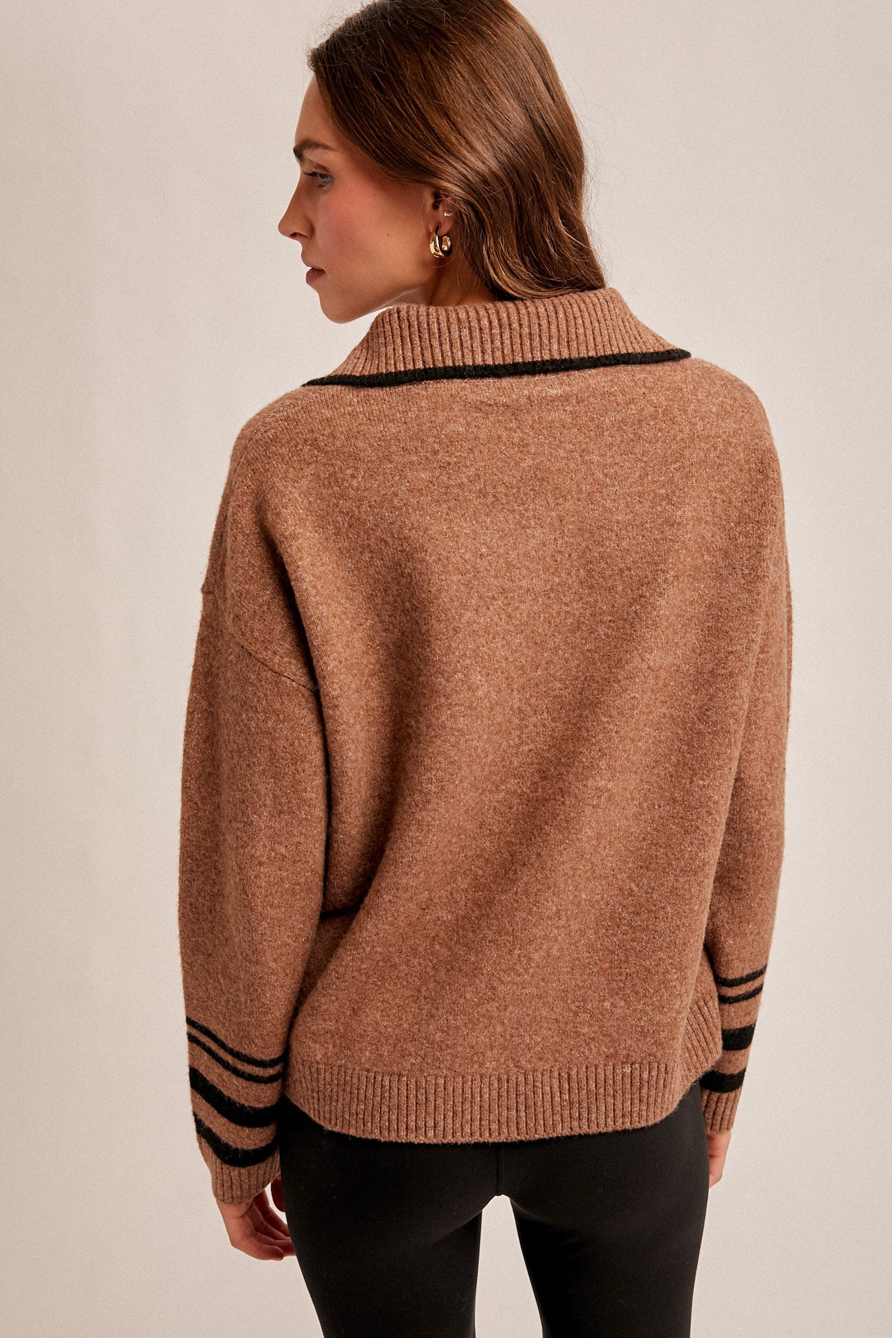 Half Zip "Sunday" Sweater - Mainstream Boutique
